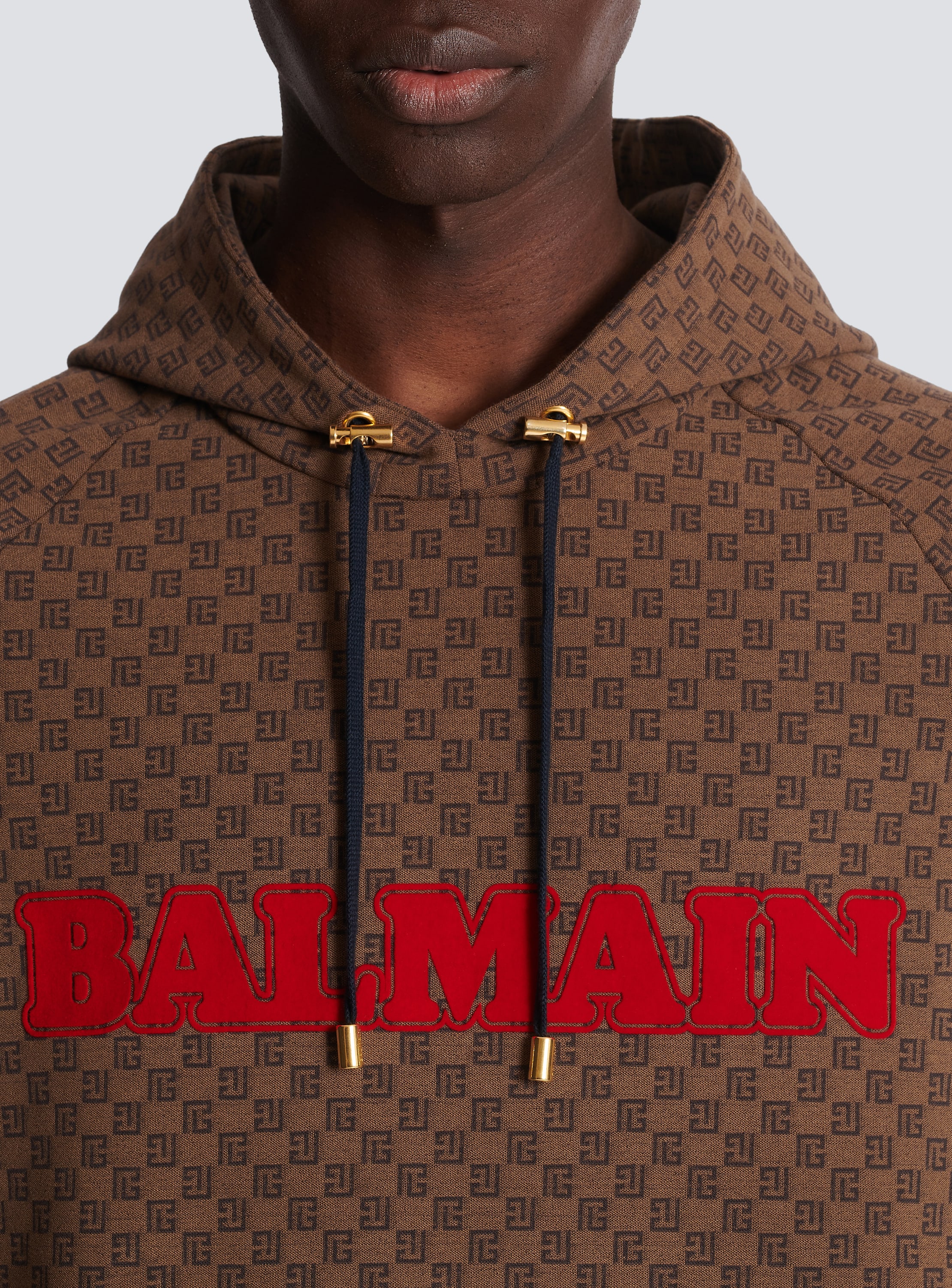 Balmain Brown Mini Monogram Sweatshirt Balmain