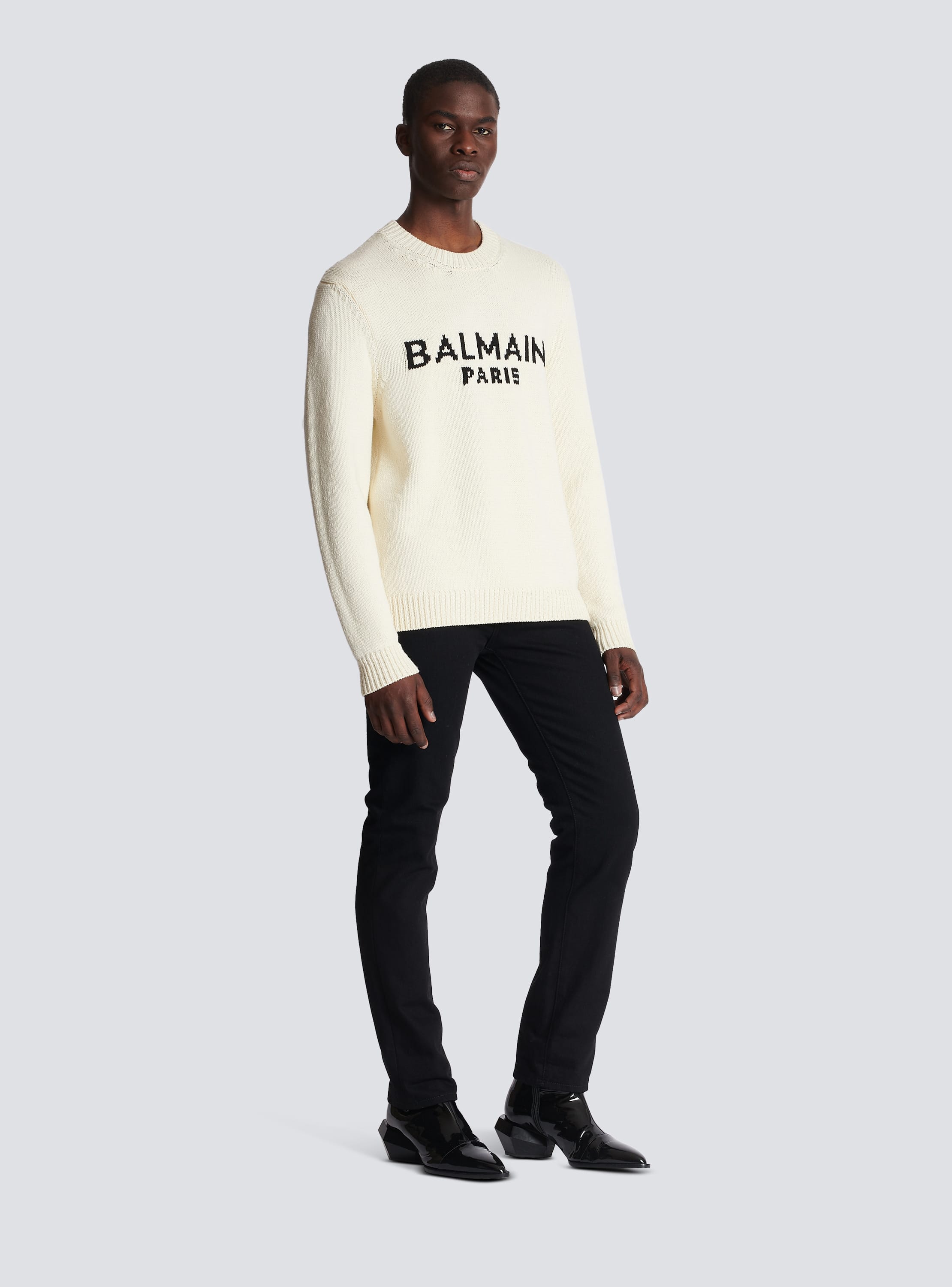 Balmain merino knit jumper