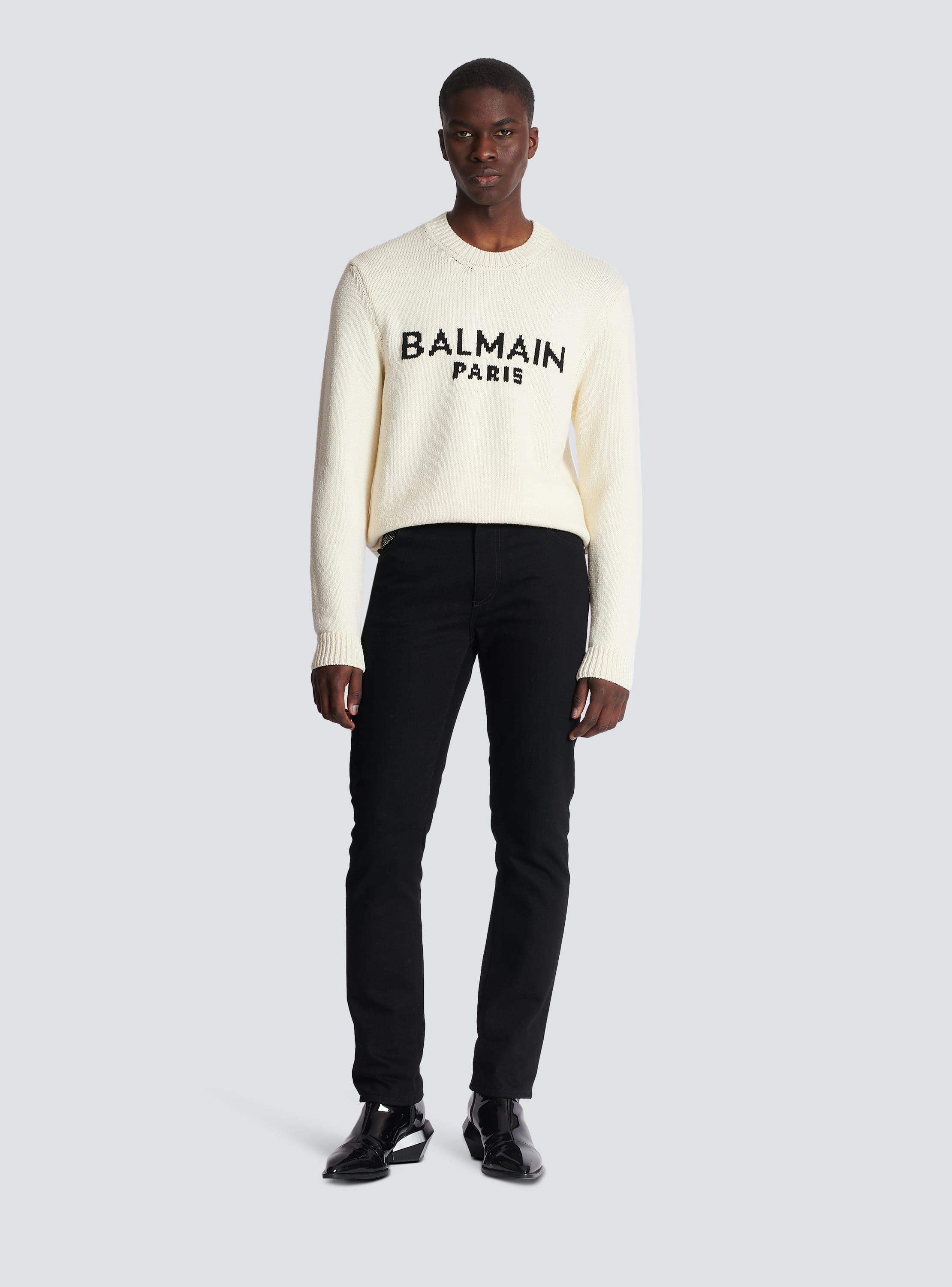 Balmain merino knit jumper