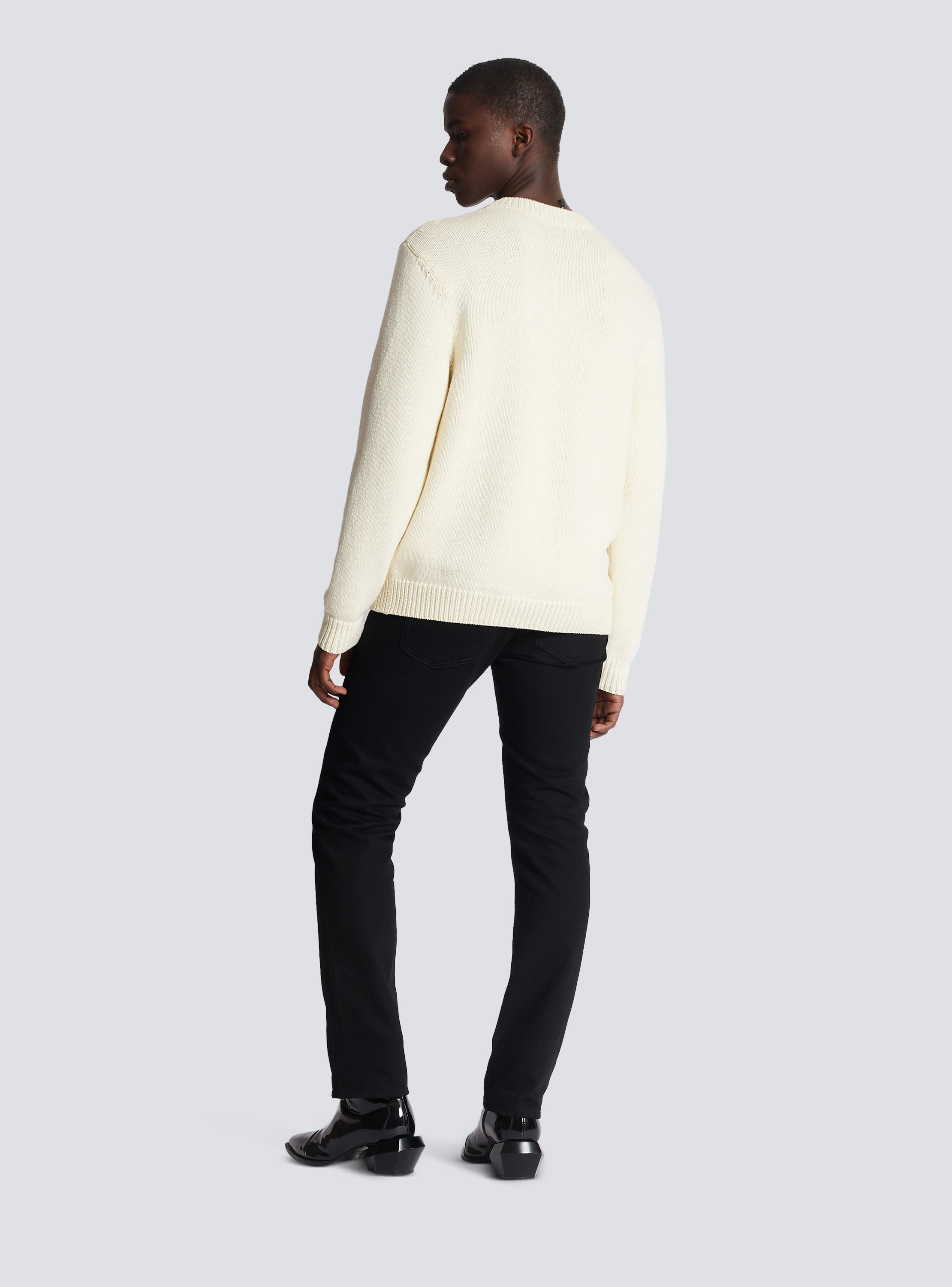 Balmain merino knit jumper