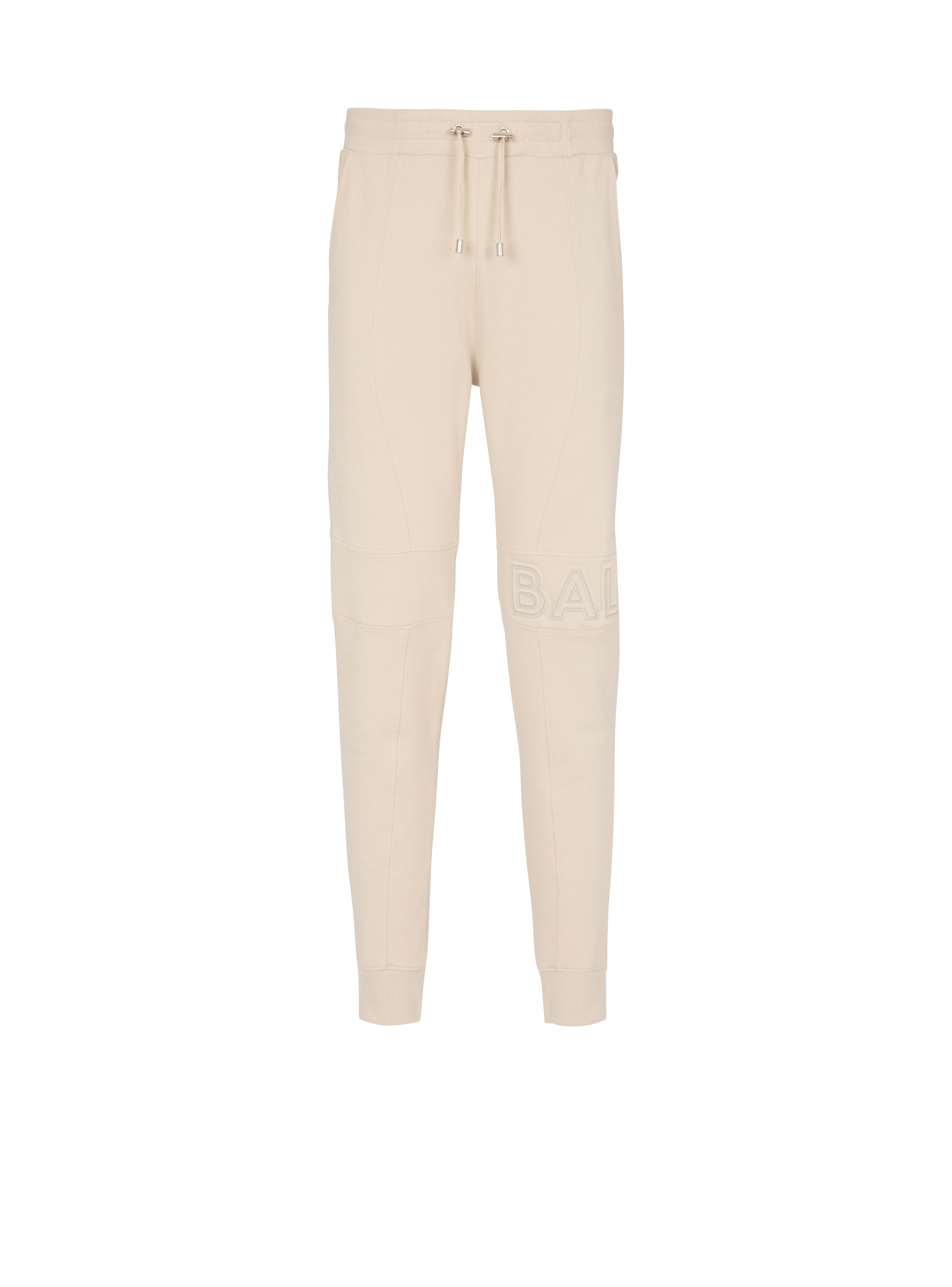 Pantalones de deporte Balmain reflectantes, beis, hi-res