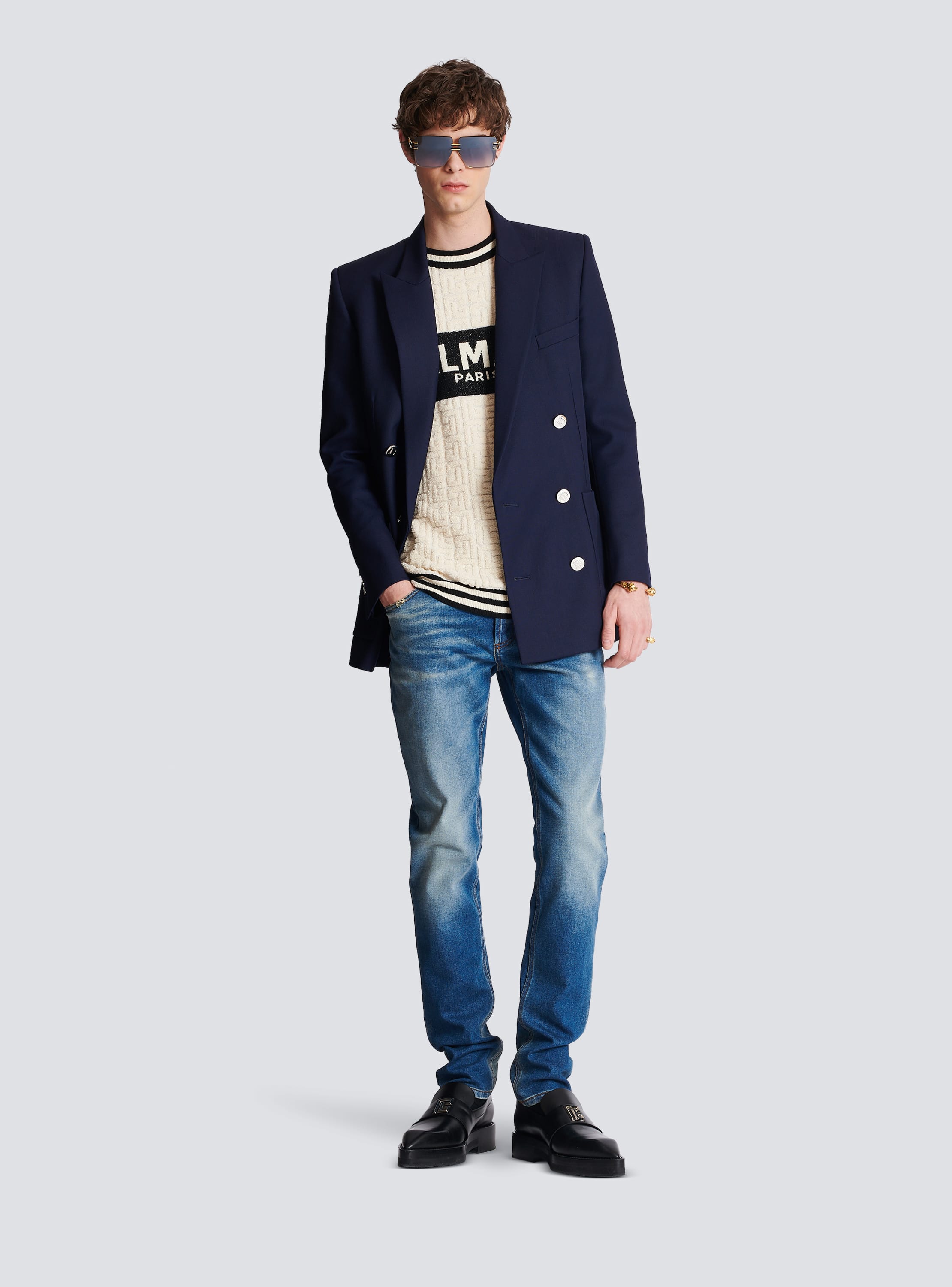 T-shirt Balmain in spugna di cotone