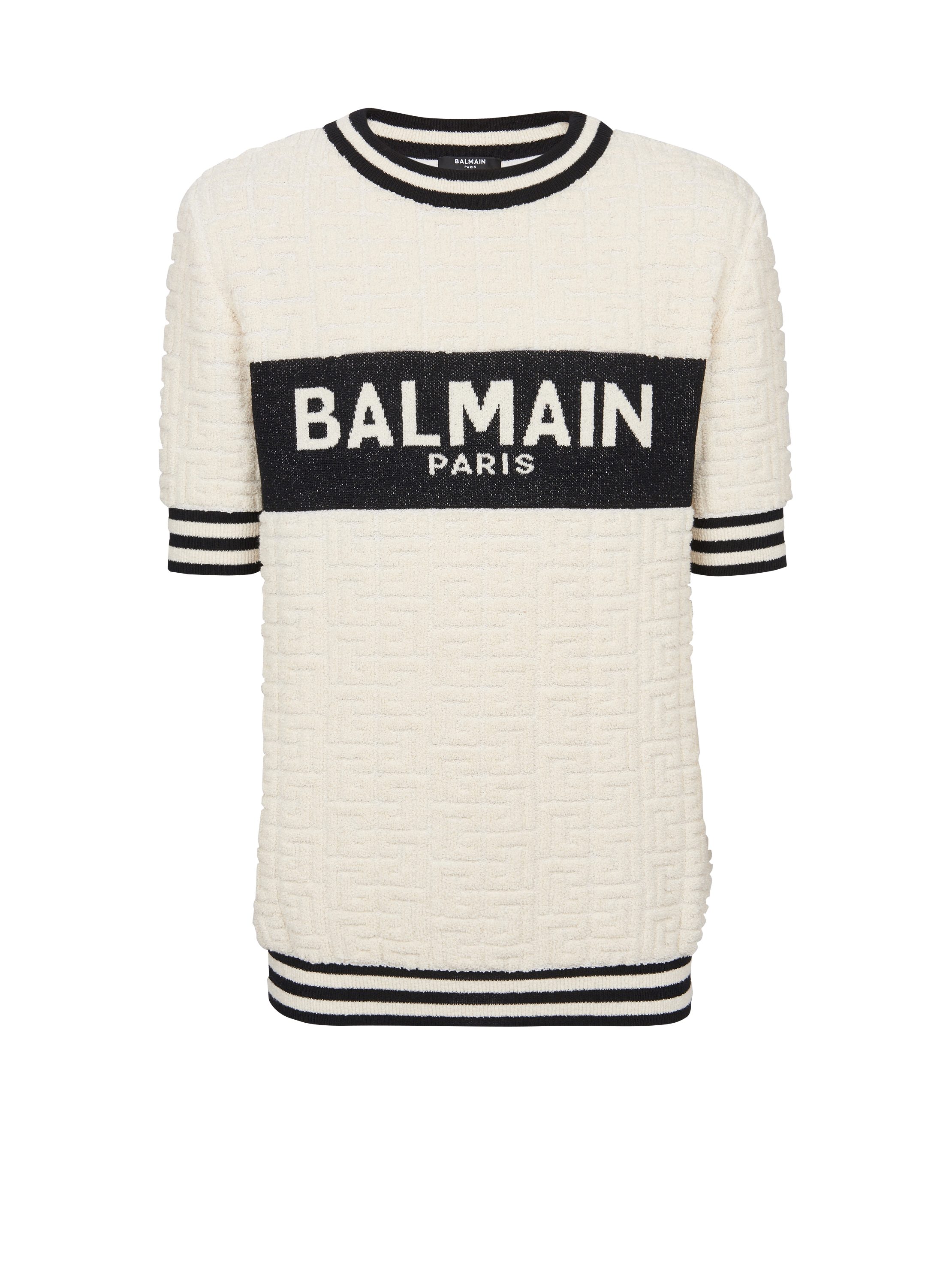 Camiseta Balmain de algodón de rizo