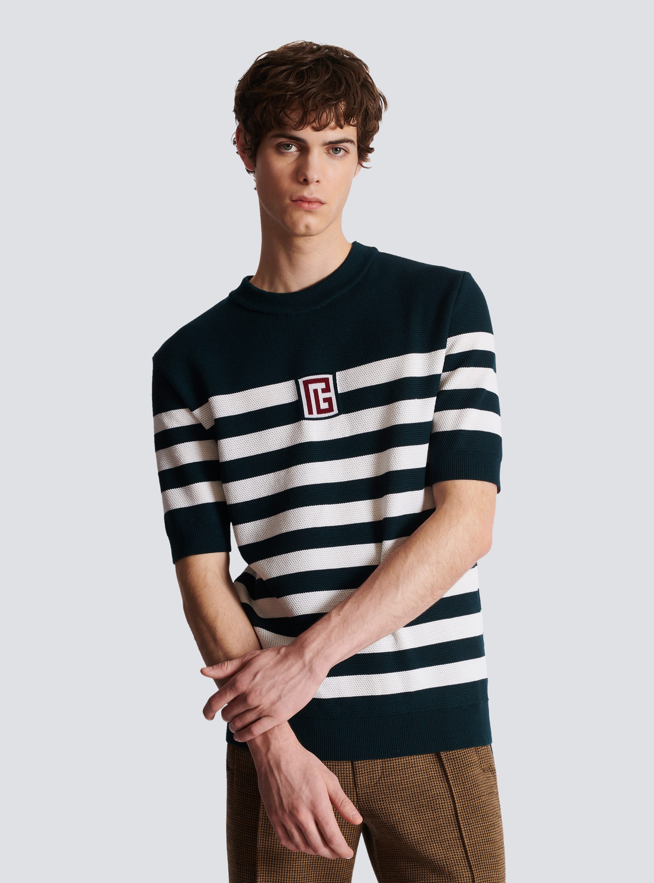 Burberry striped t outlet shirt