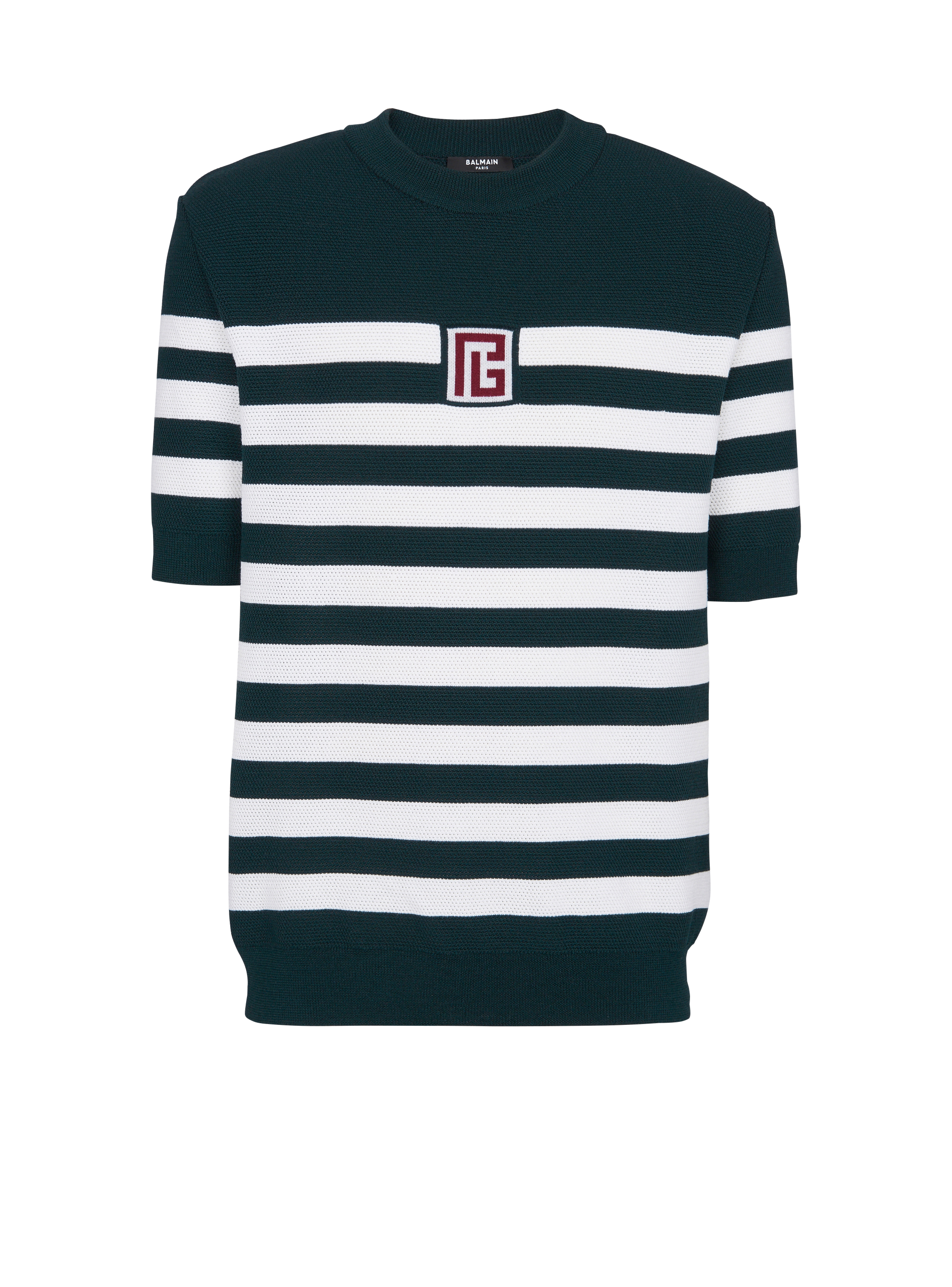 Camiseta PB Stripe, verde, hi-res