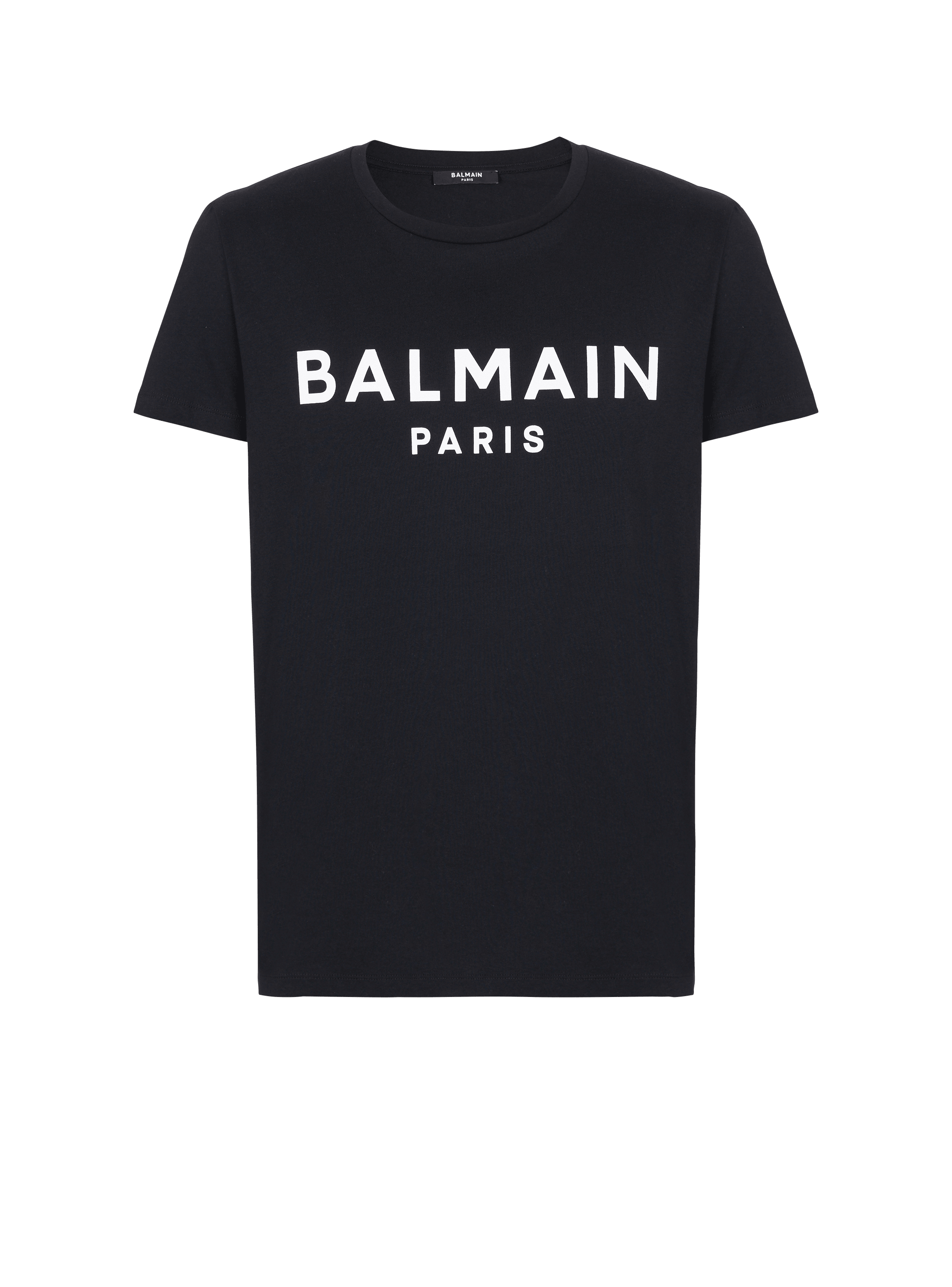 T-Shirt aus Baumwolle mit „Balmain Paris“-Logo-Print