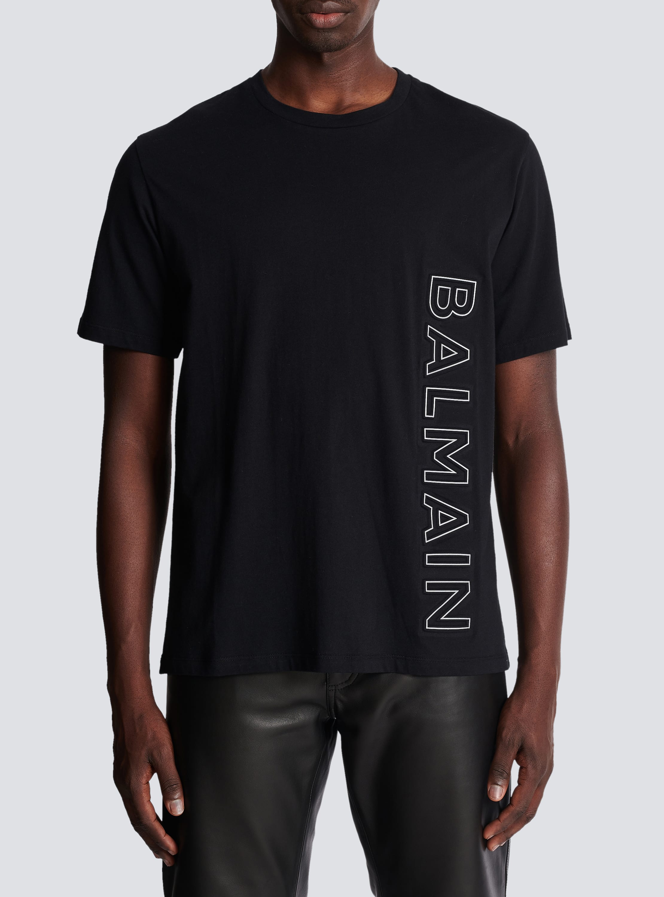 Balmain black hot sale shirt