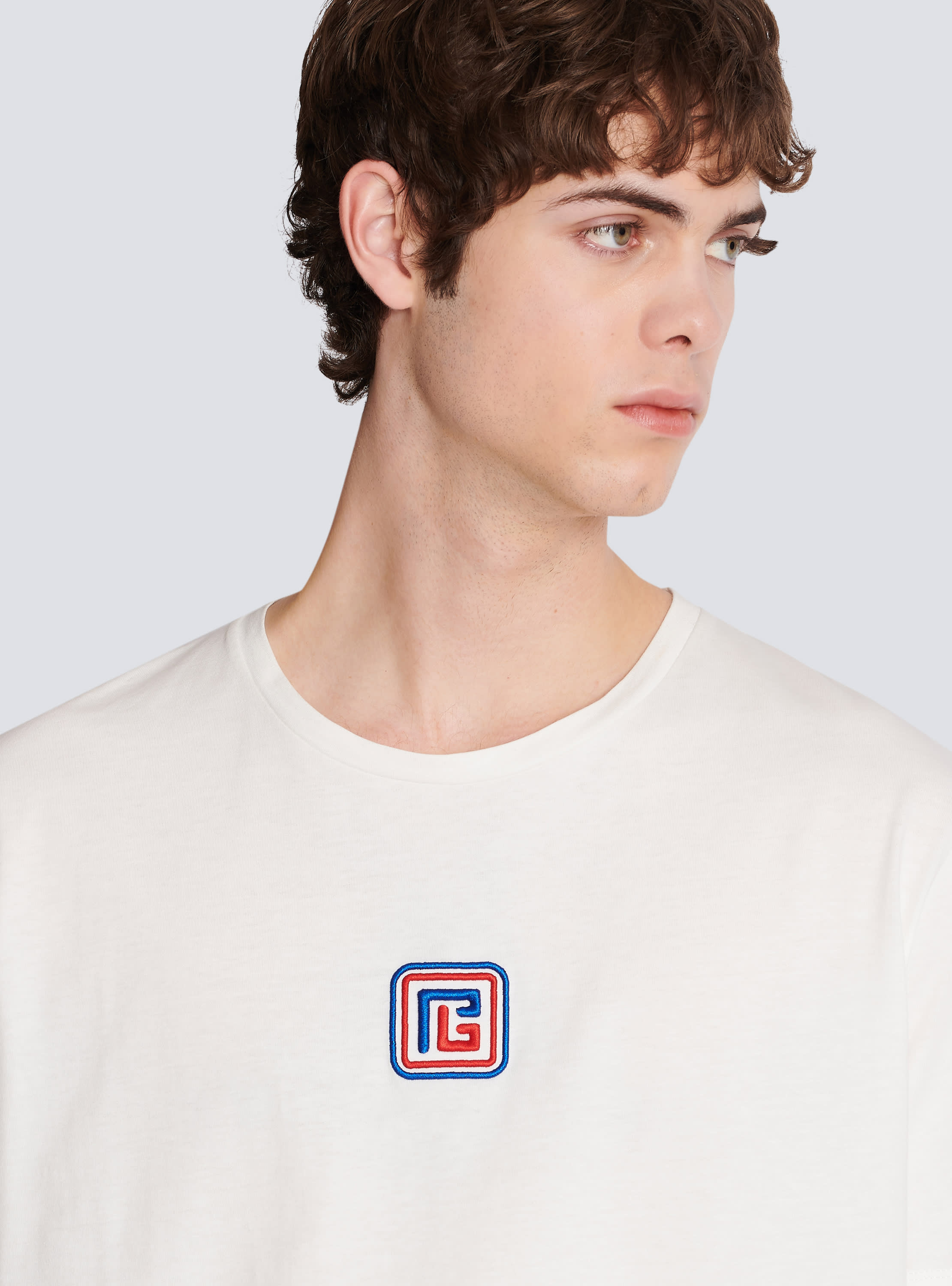 Balmain Men's Pb-embroidered Polo Shirt