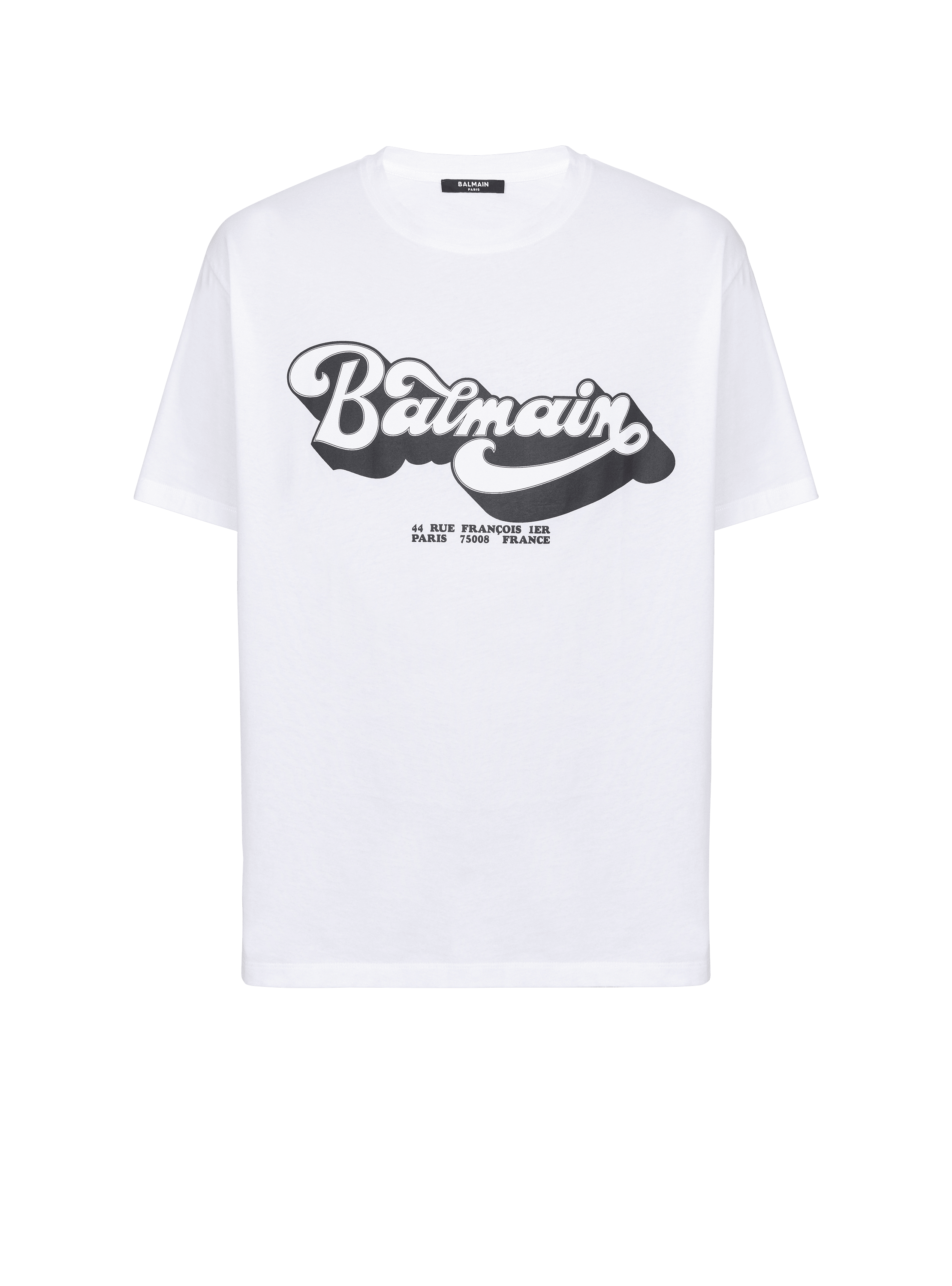 T-shirt Balmain 70', blanc, hi-res