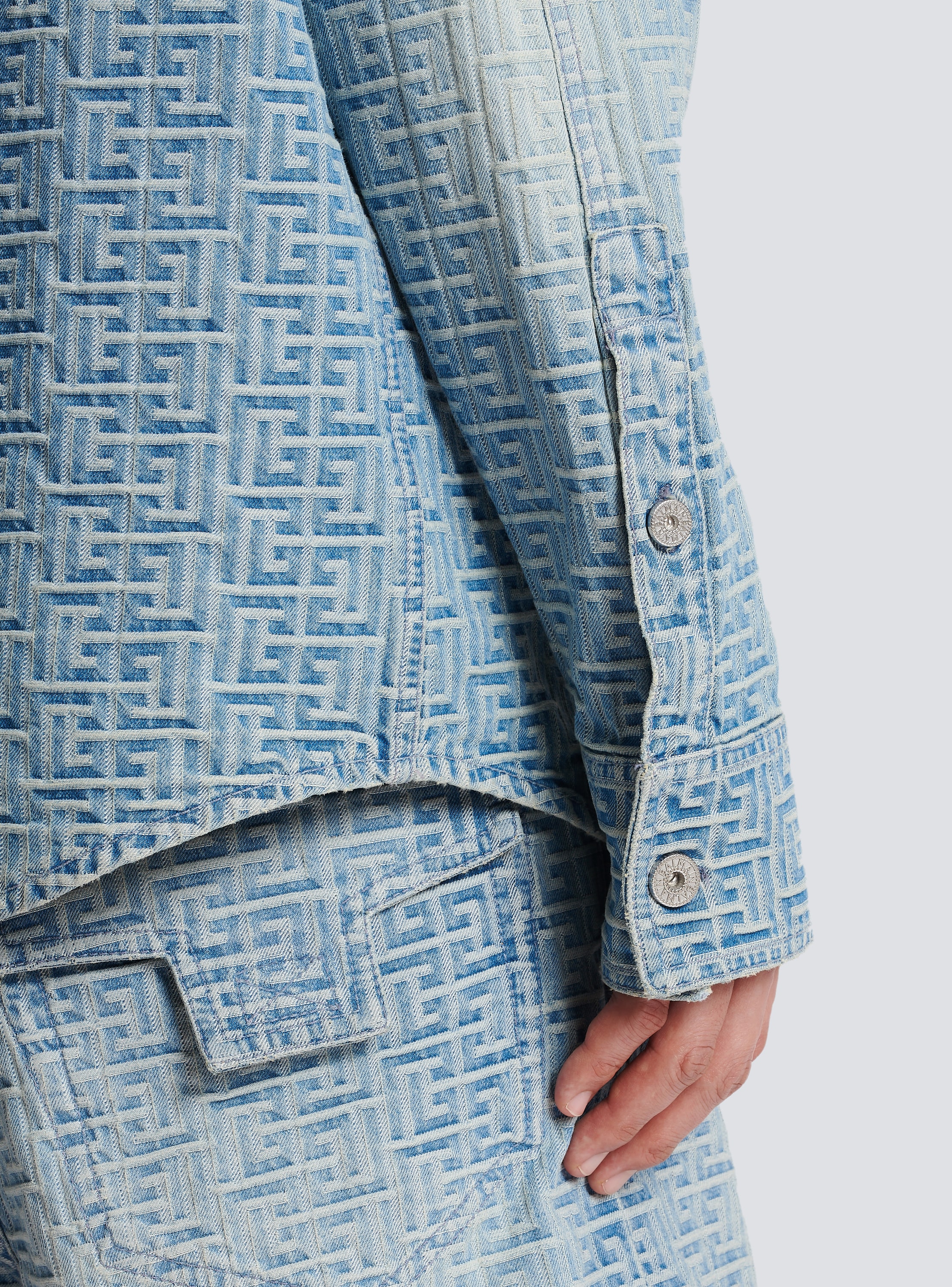 jacquard denim jersey