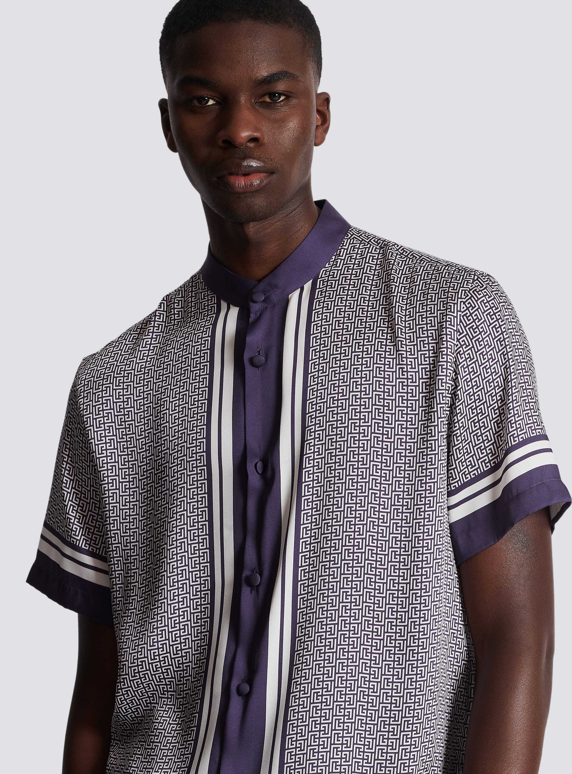 Langärmliges Hemd aus Baumwolle mit Monogram-Motiv - Ready to Wear 1ABJLP