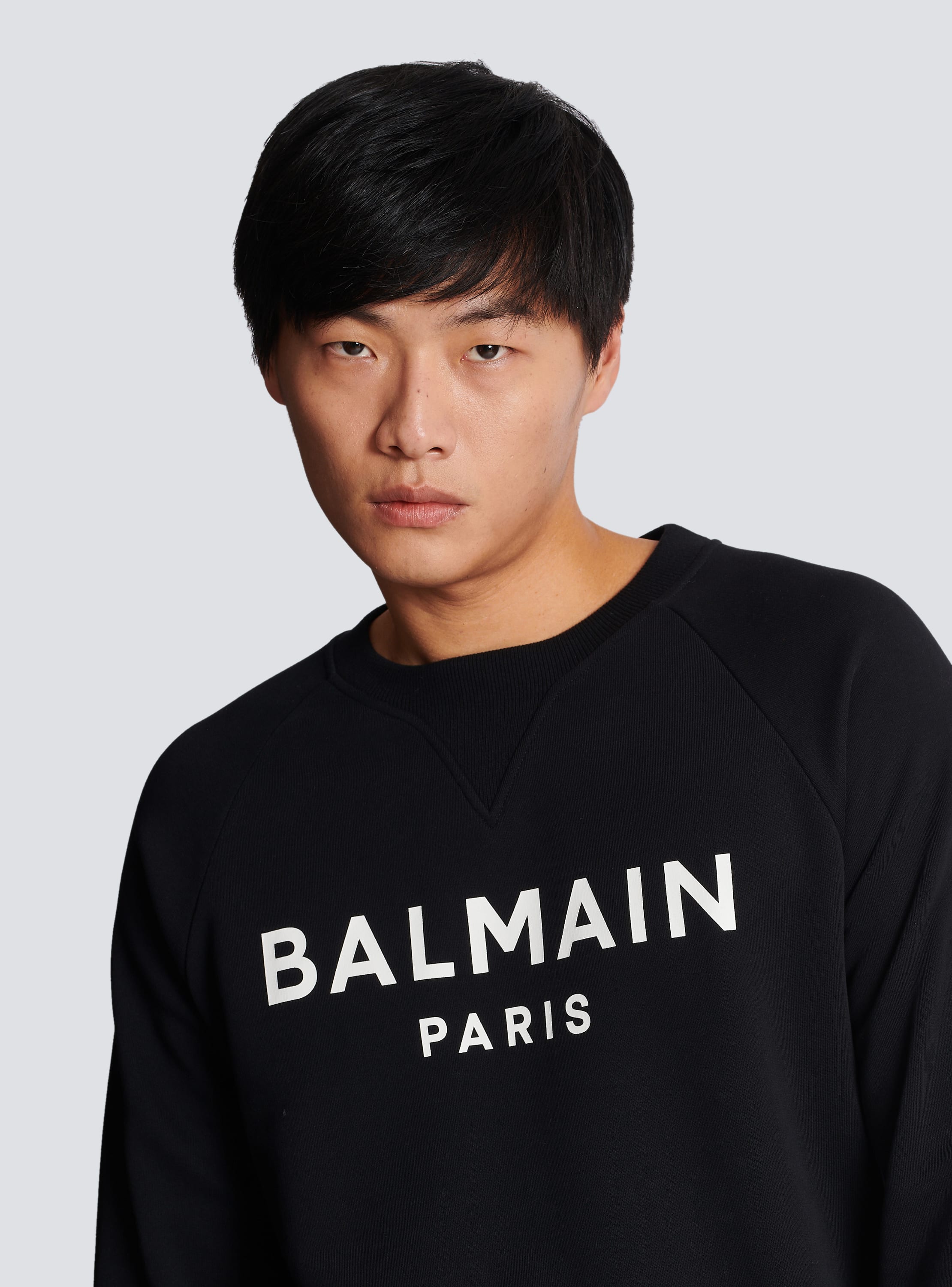 Cotton printed Balmain logo sweatshirt