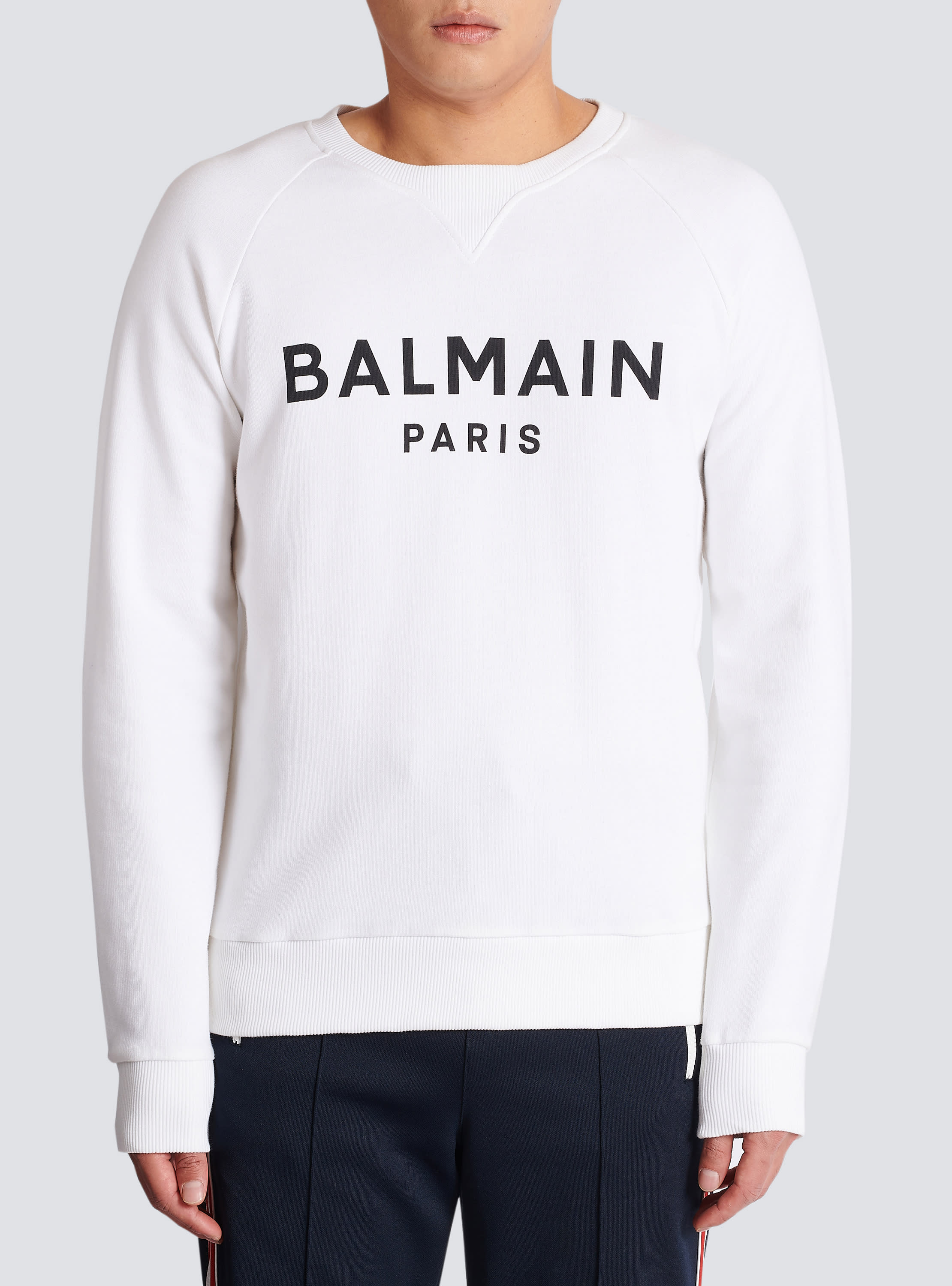 Balmain outlet white hoodie