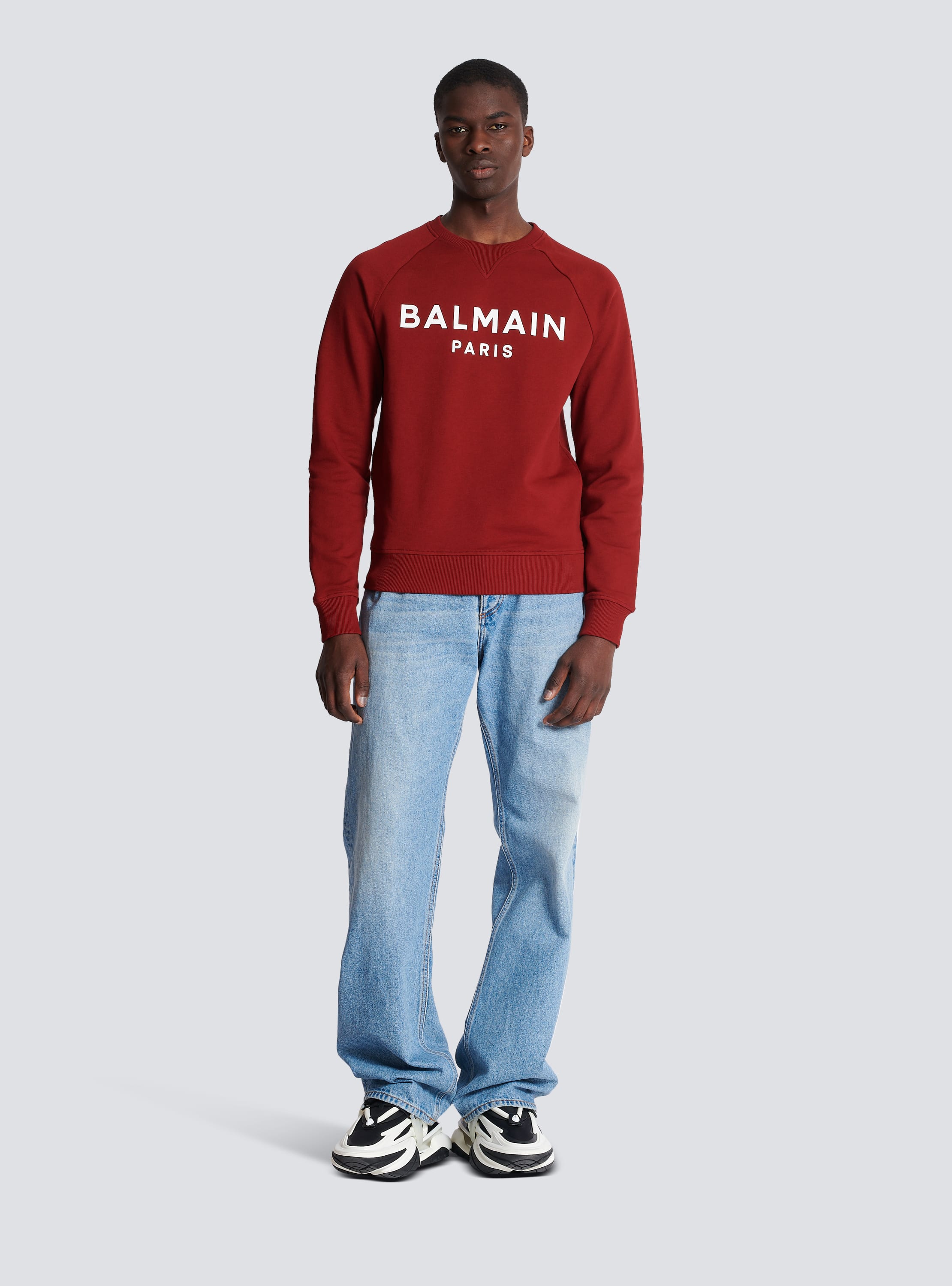 Balmain Paris sweatshirt red Men BALMAIN