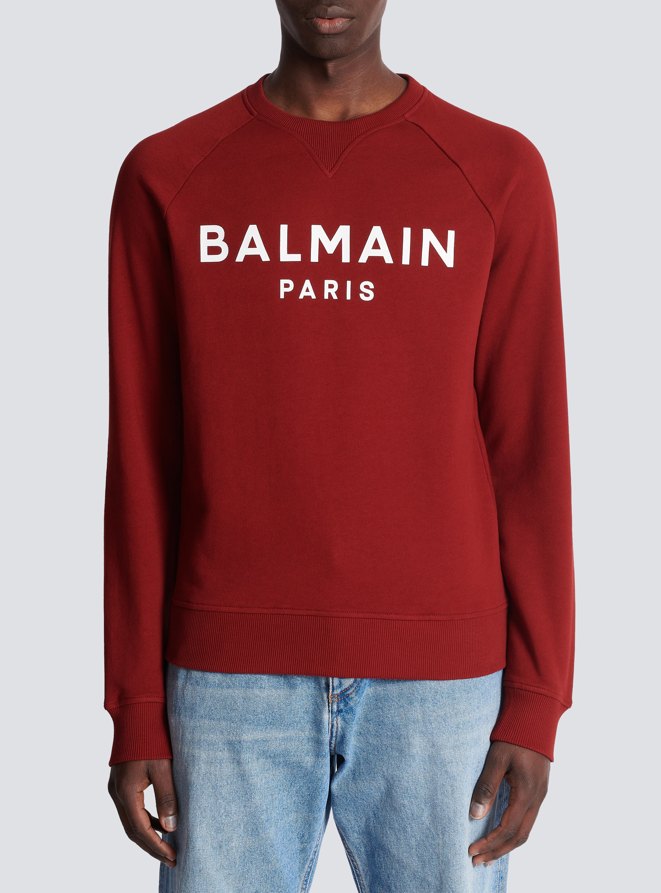 Balmain Paris sweatshirt red Men BALMAIN