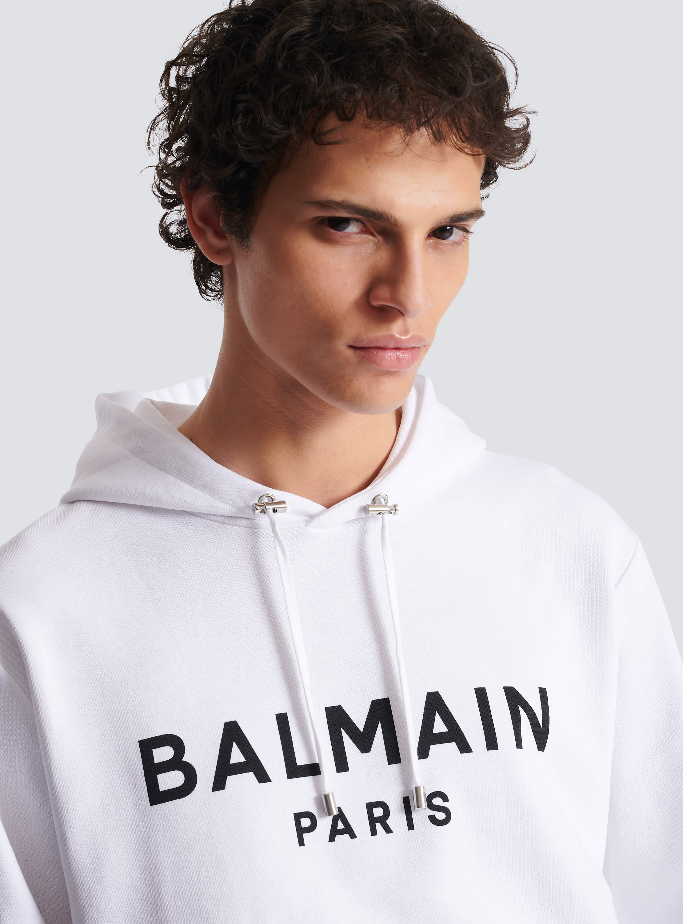 Balmain Paris hooded white - Men | BALMAIN