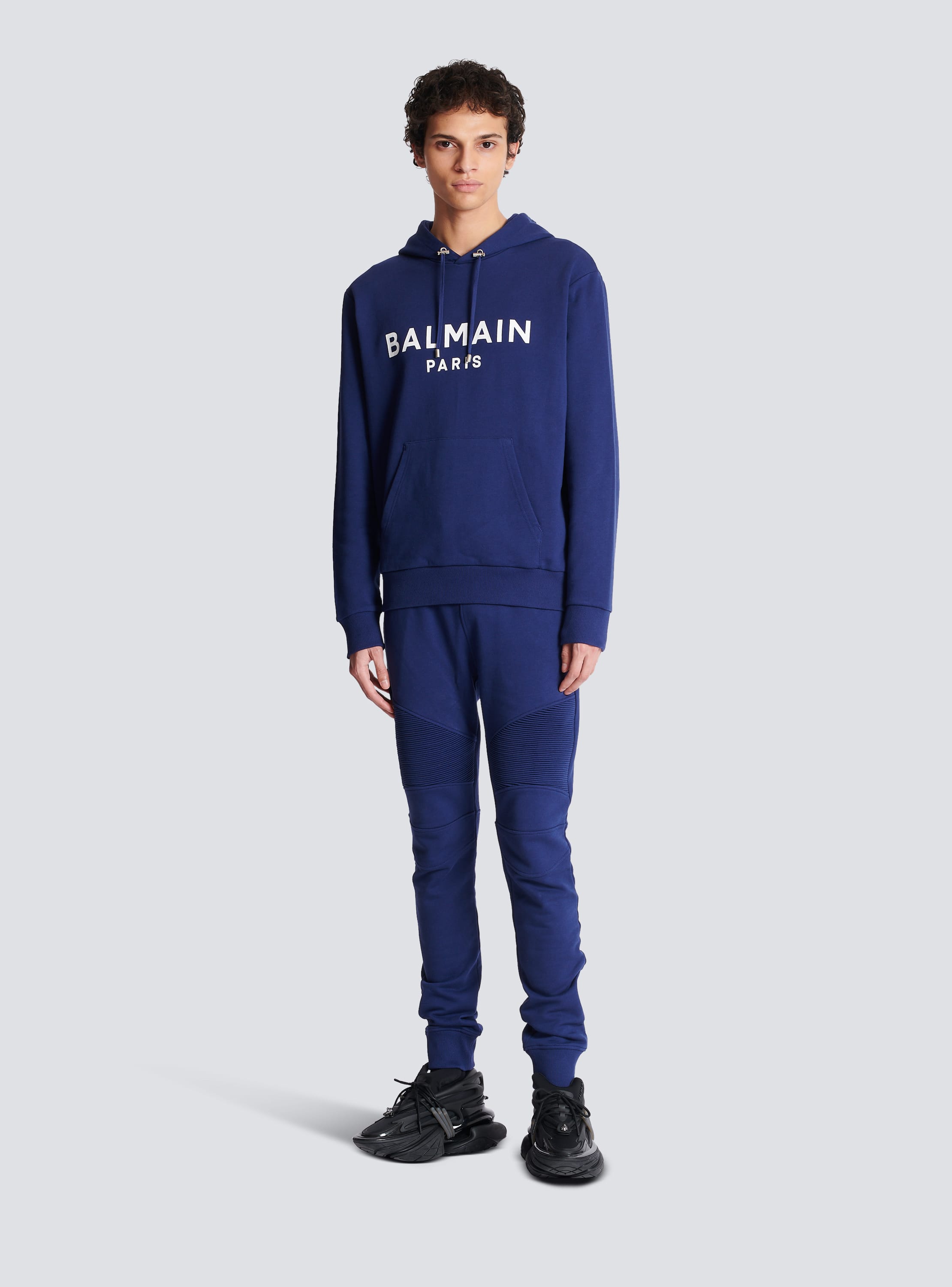 Paris hooded sweatshirt navy - Men | BALMAIN