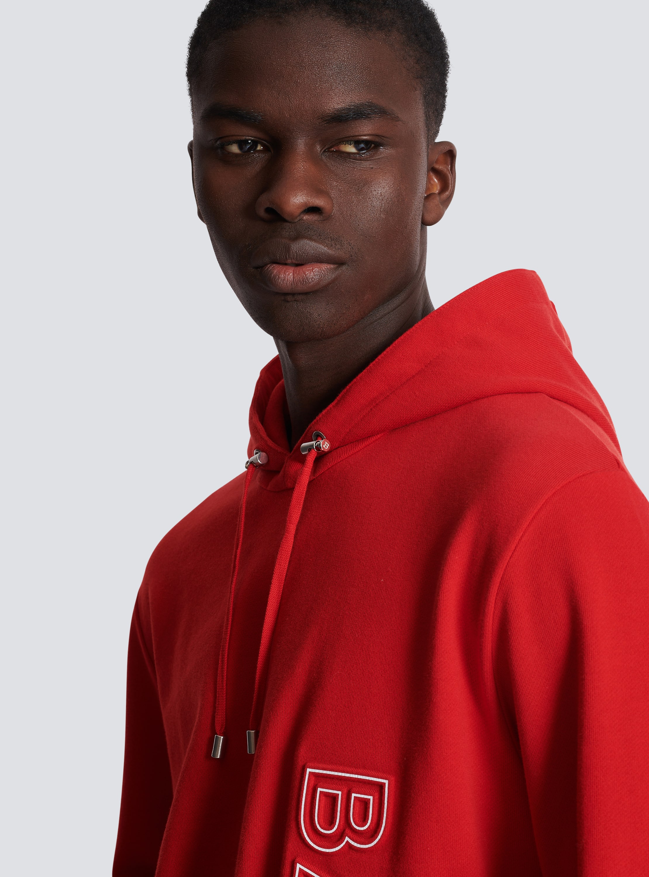 Red discount balmain hoodie