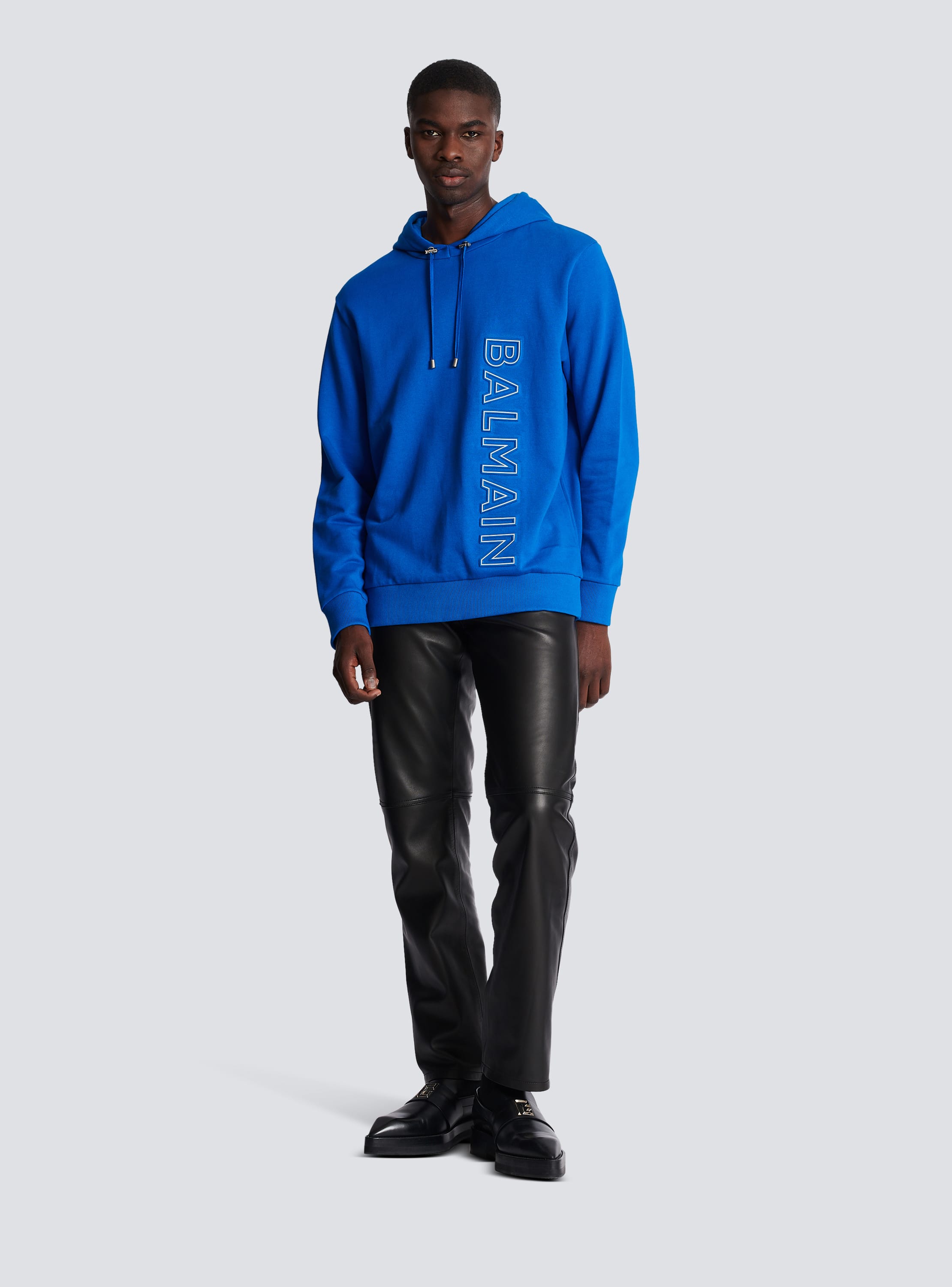 Balmain best sale blue hoodie