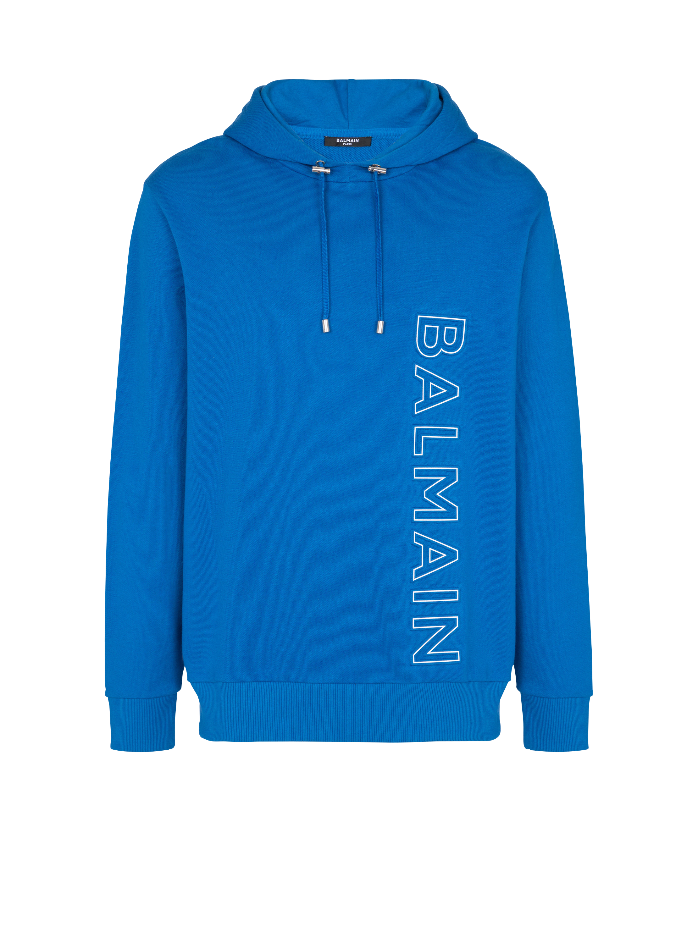 Balmain Monogram Embossed Hooded Sweatshirt