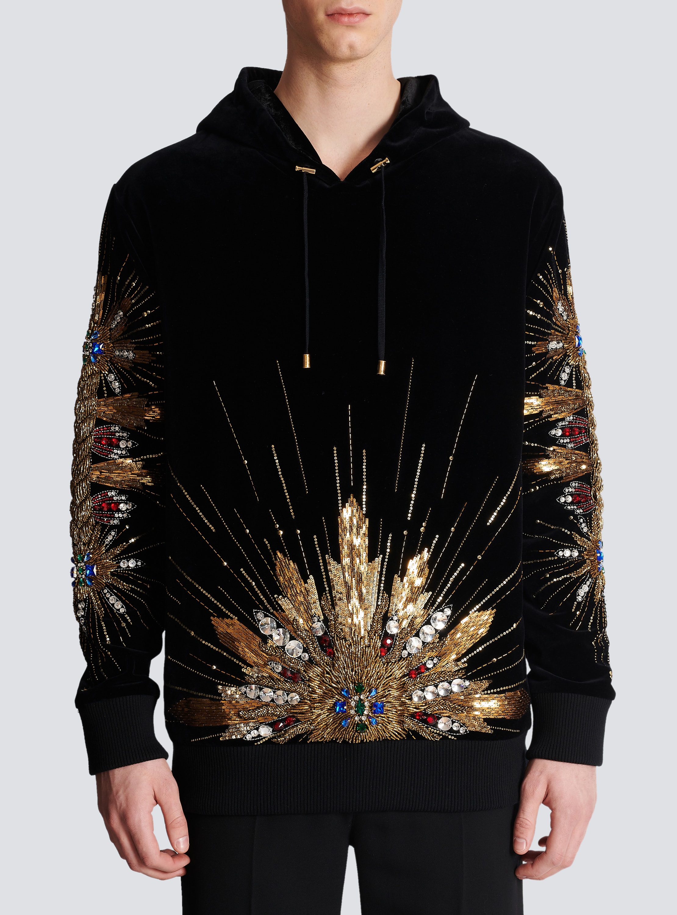 Balmain best sale hooded sweatshirt