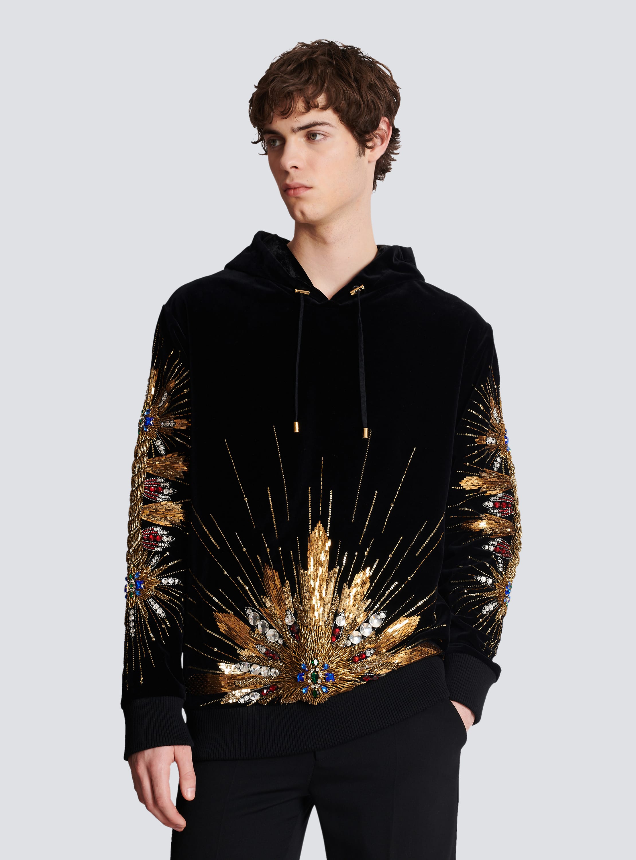 Armani velvet hoodie online