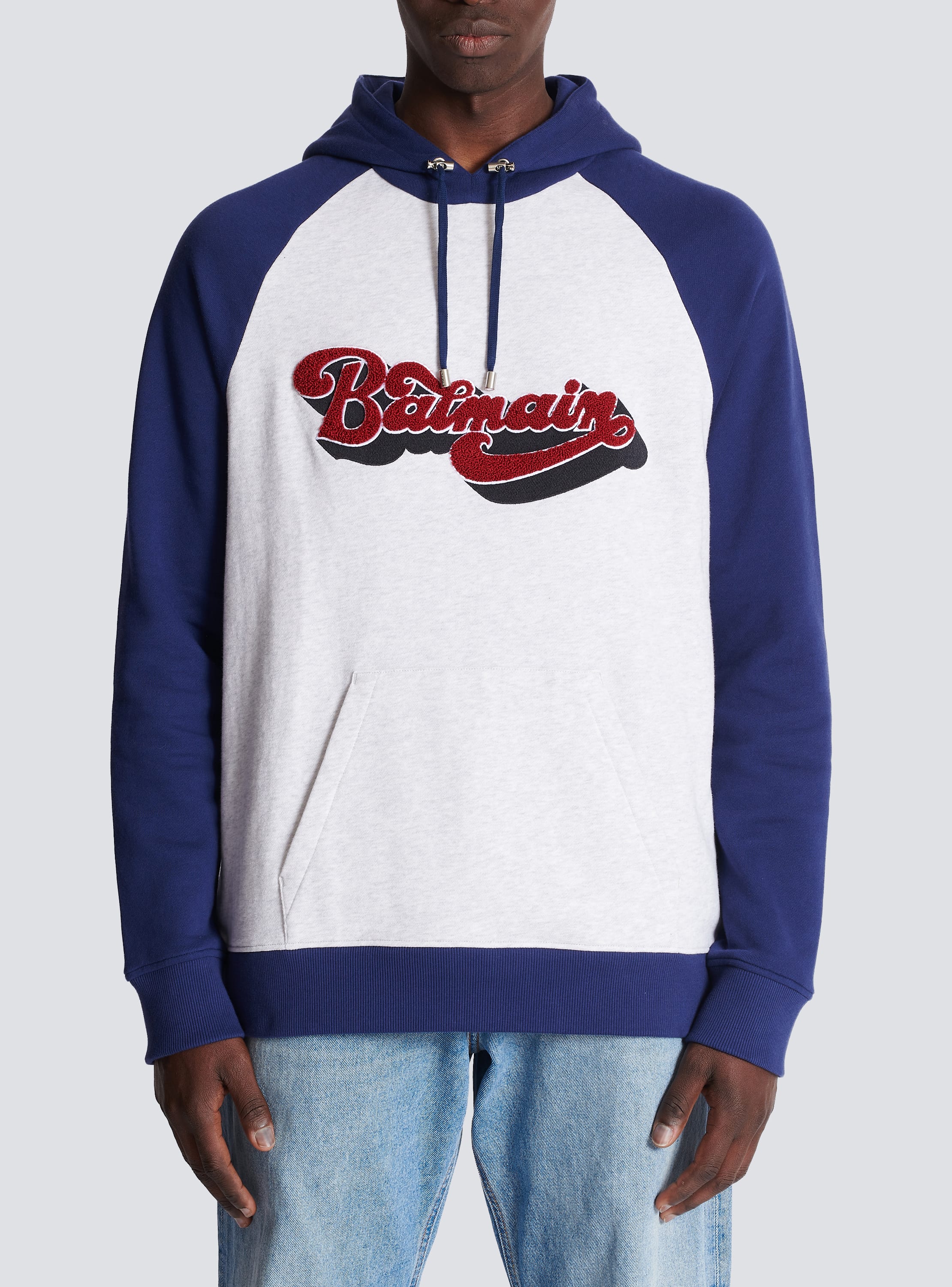 Balmain retro '70s hooded sweatshirt multicolor - Men | BALMAIN