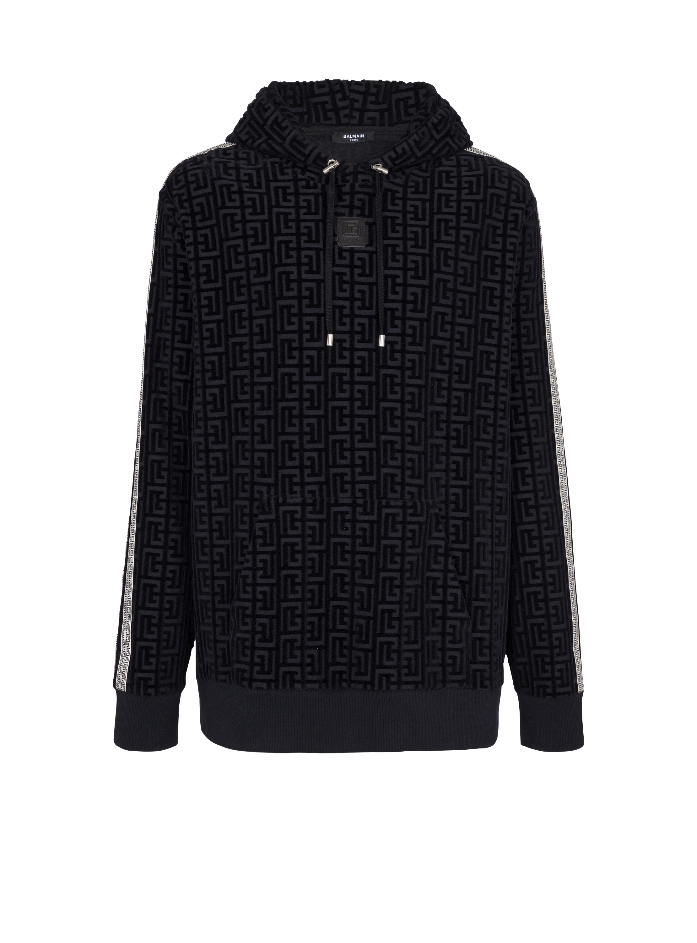 Monogram Hoodie in Black - Balmain