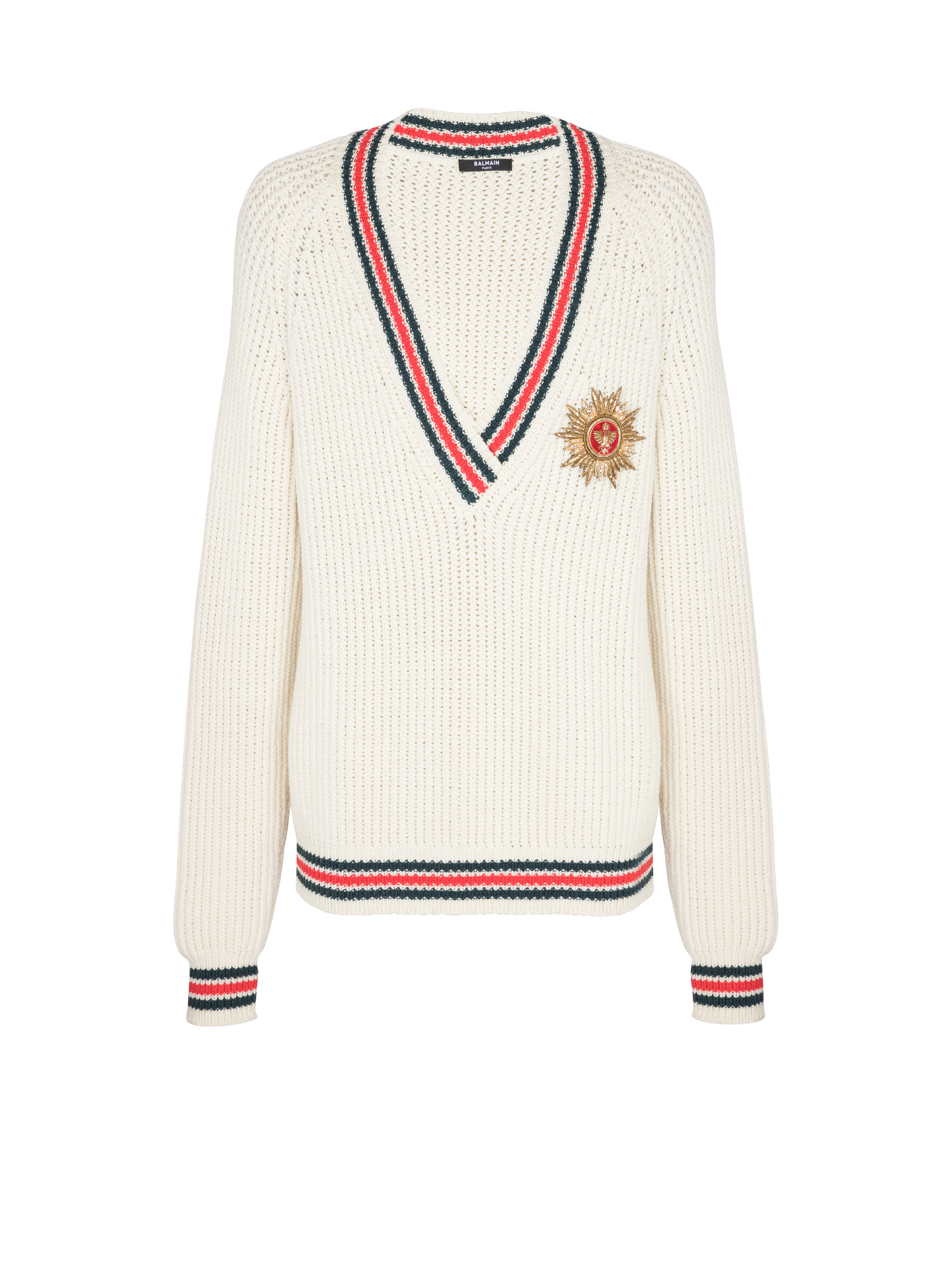 Strickpullover mit Wappen