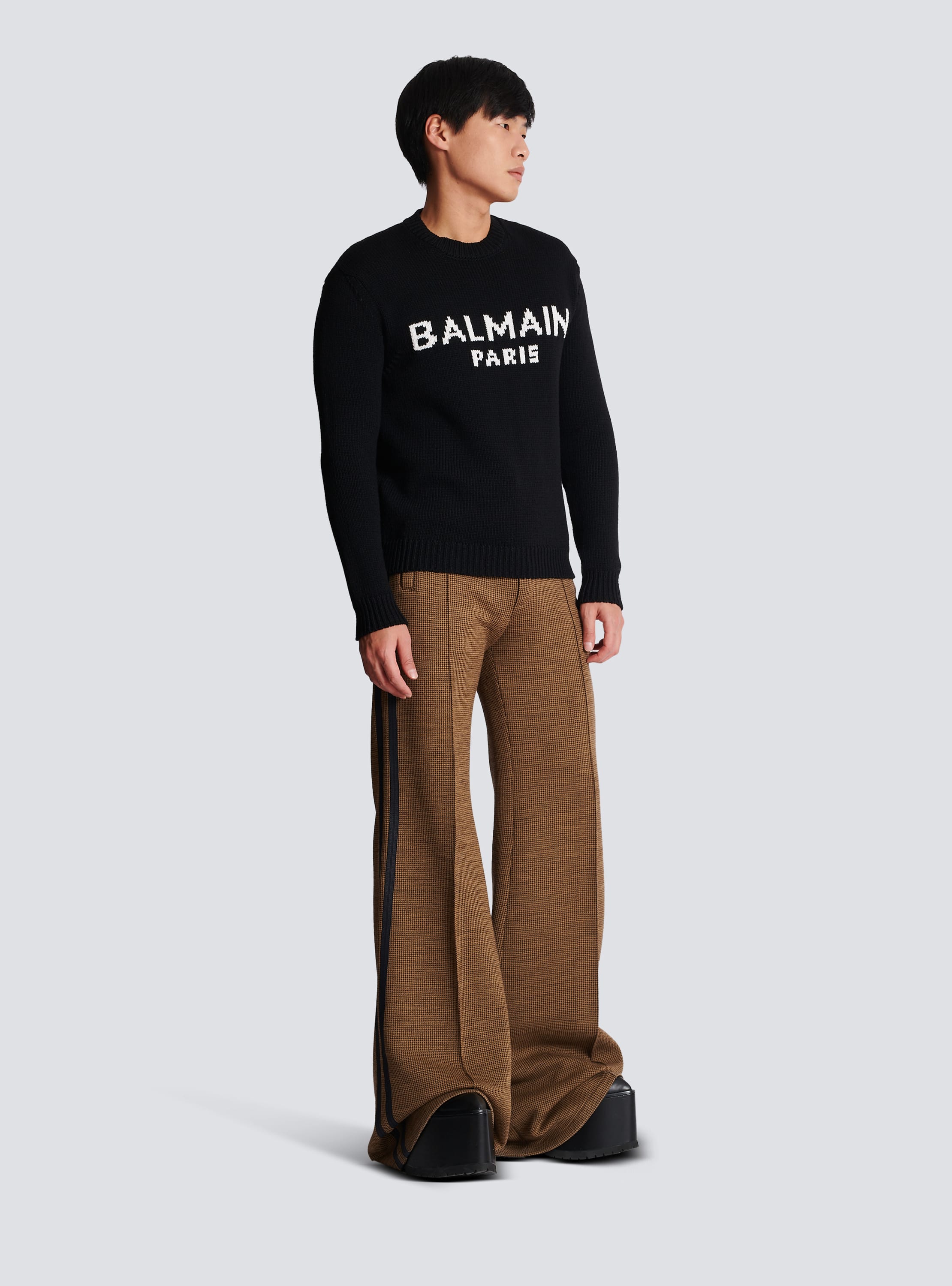 Grey balmain outlet jumper