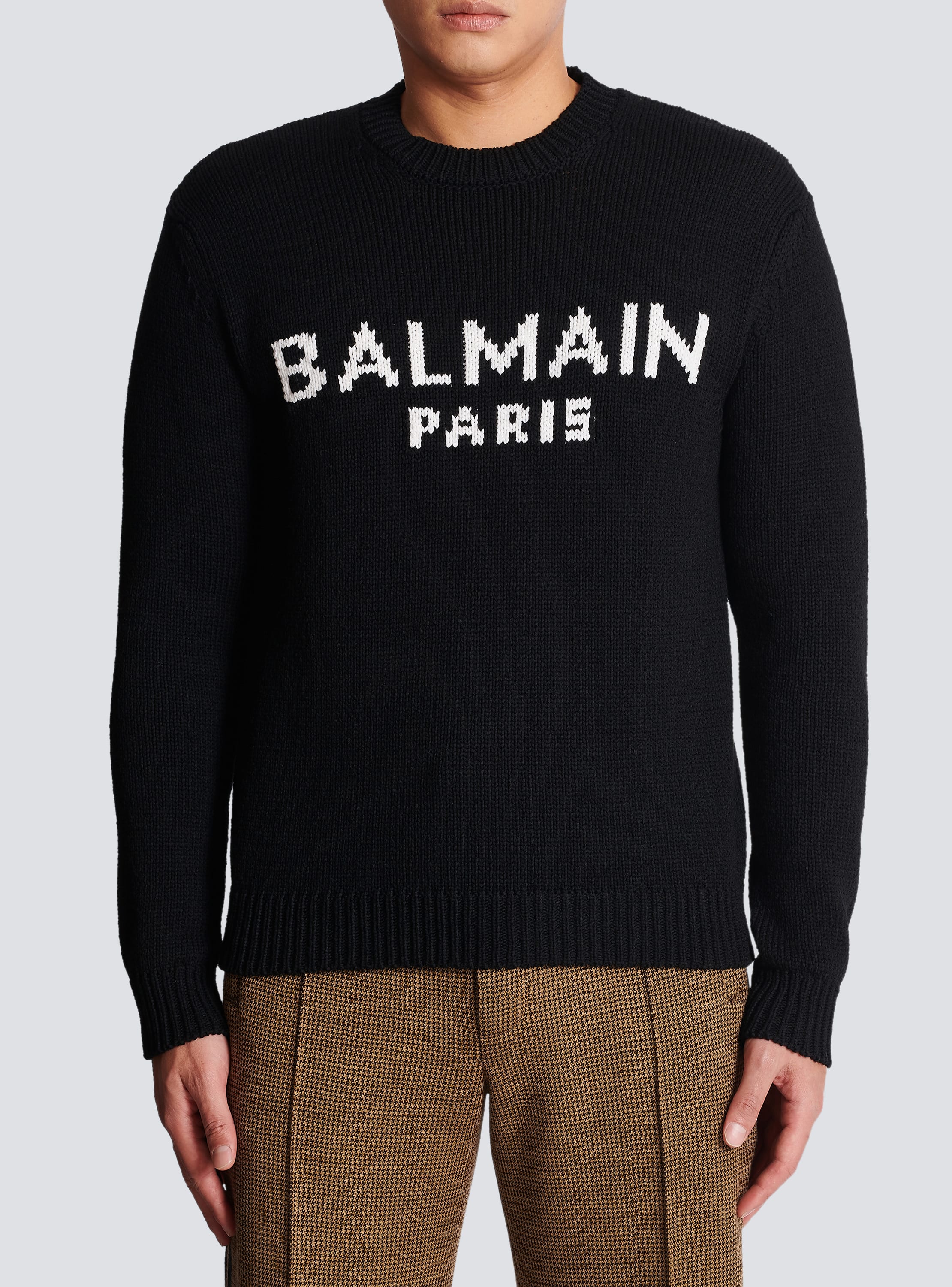 Black 2024 balmain sweater