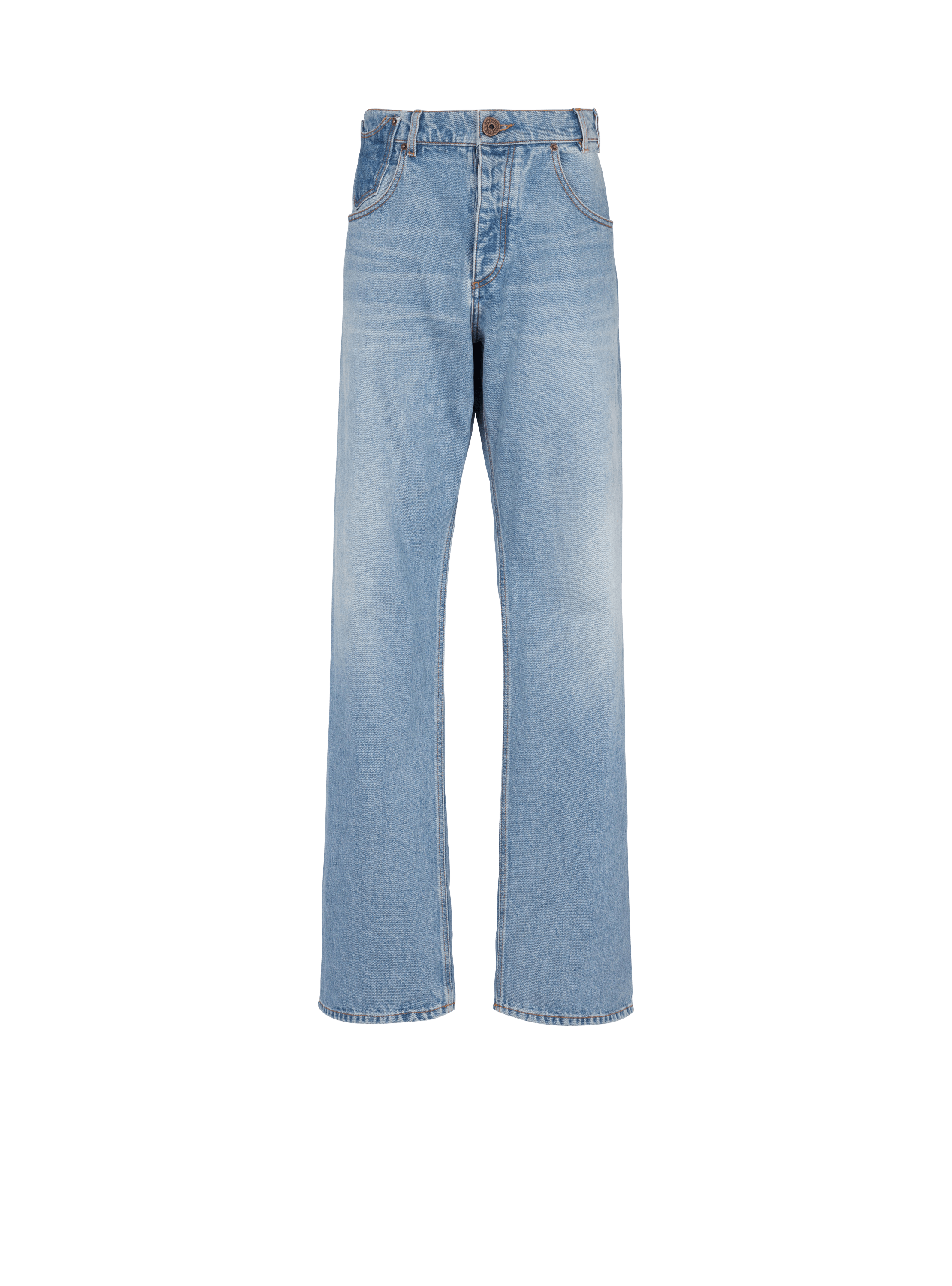 Jeans in contrast-effect denim