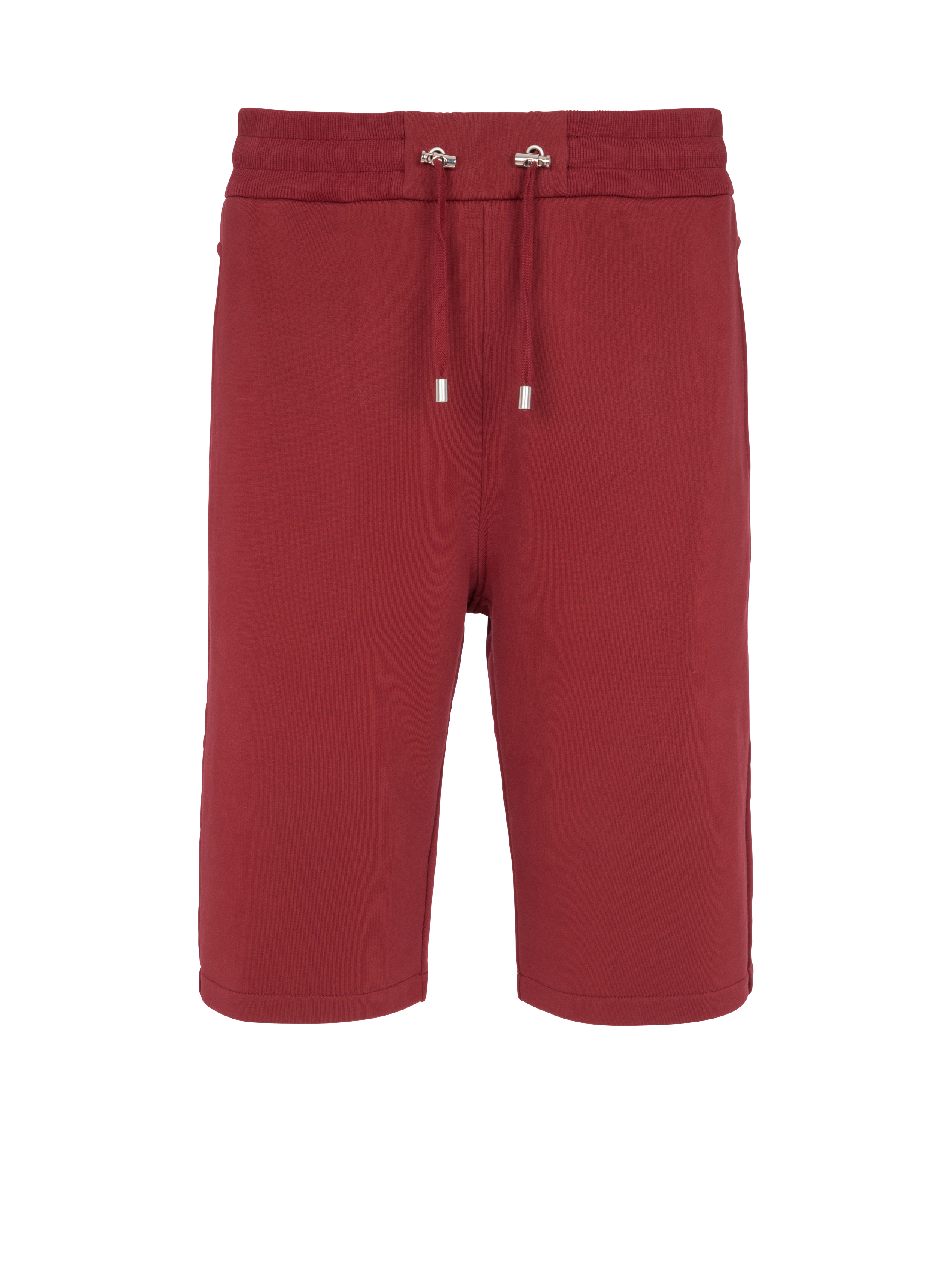 Flocked Balmain shorts, red, hi-res
