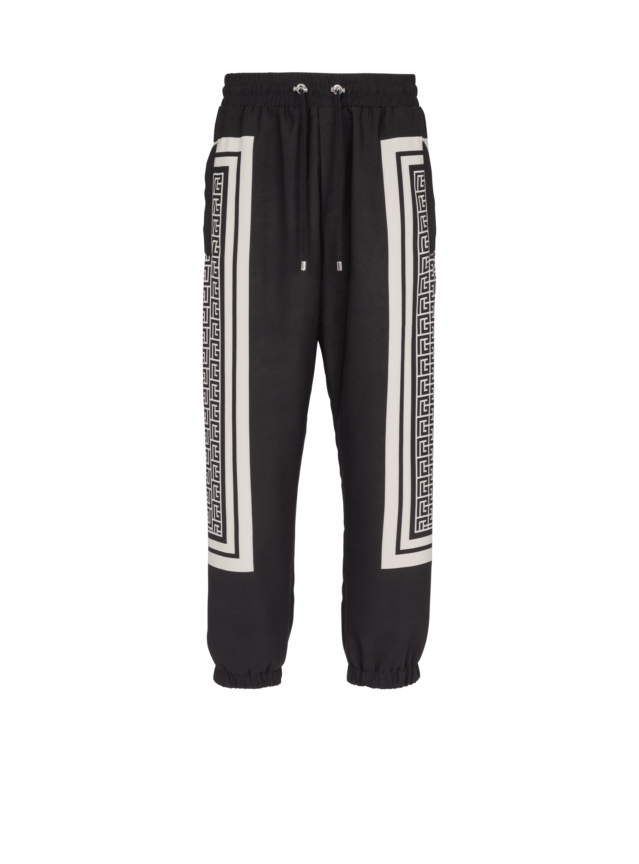 Pantalones de jogging de fular con monograma