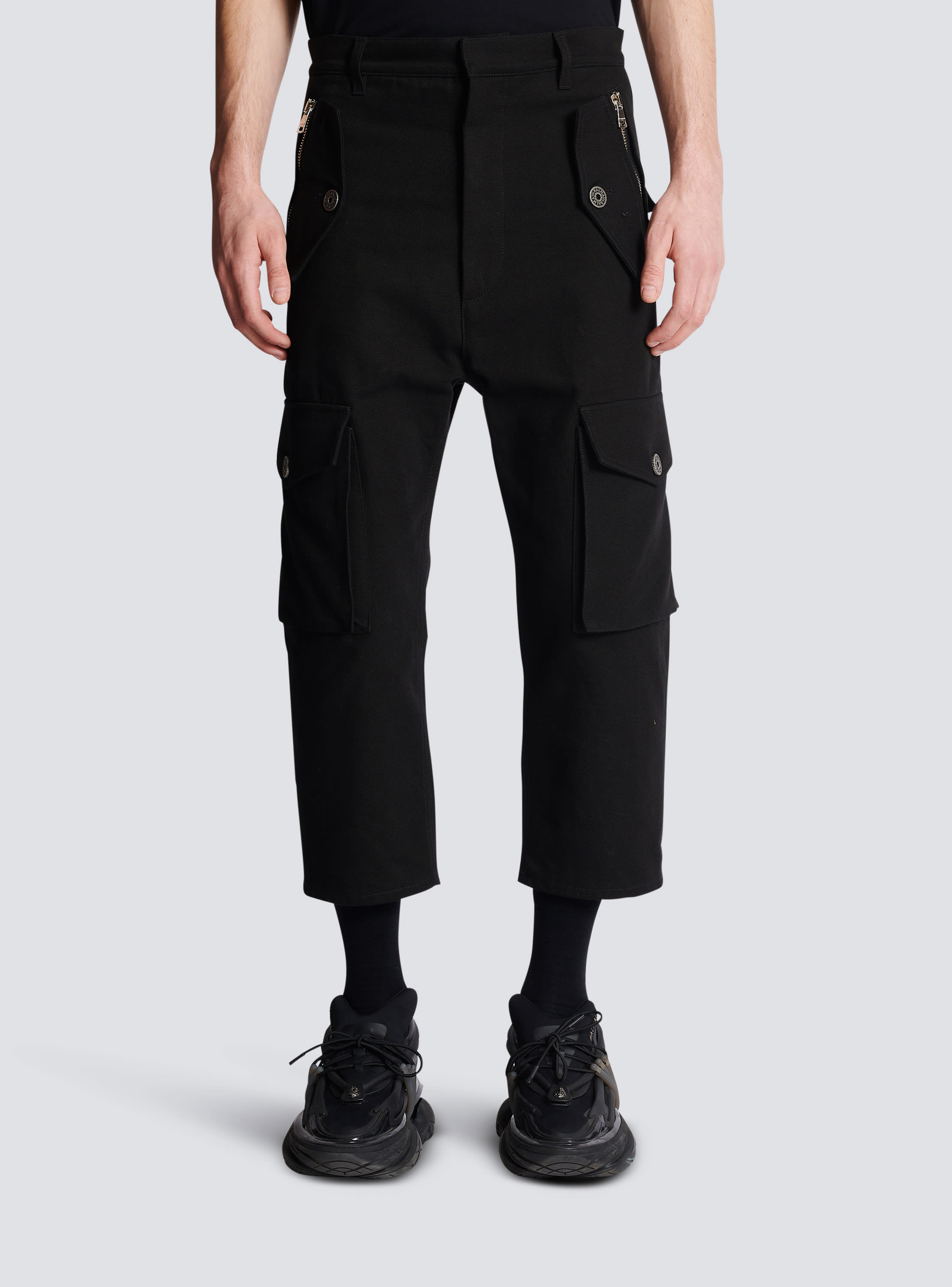 Next Black Cargo Trousers