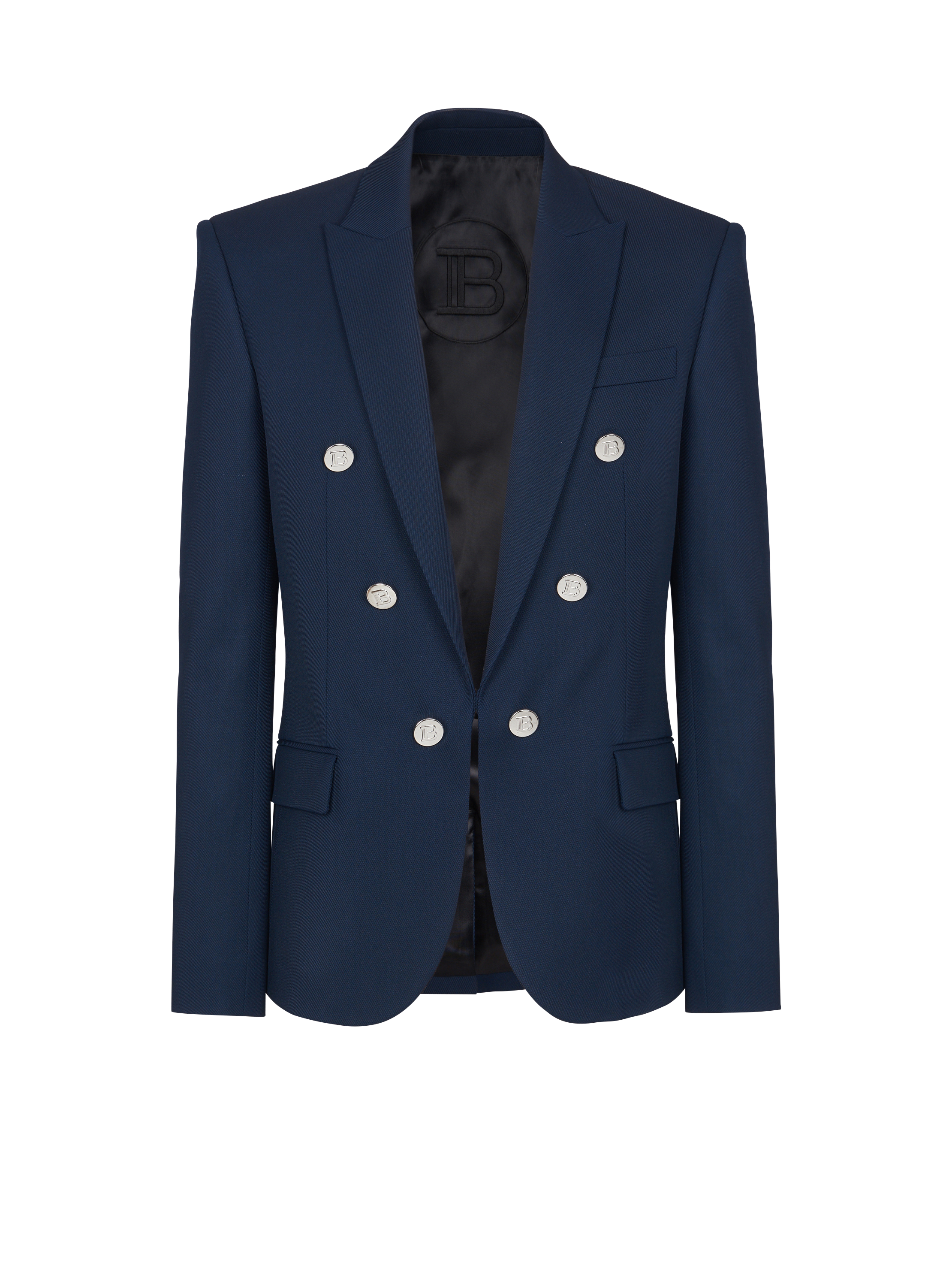 Double breasted blazer, navy, hi-res
