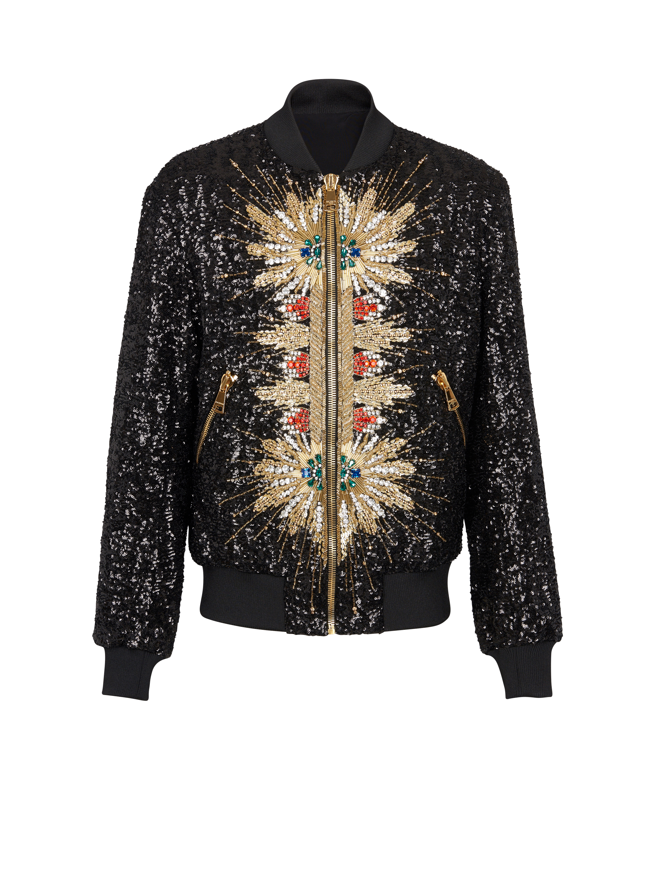 Balmain gold discount sequin jacket