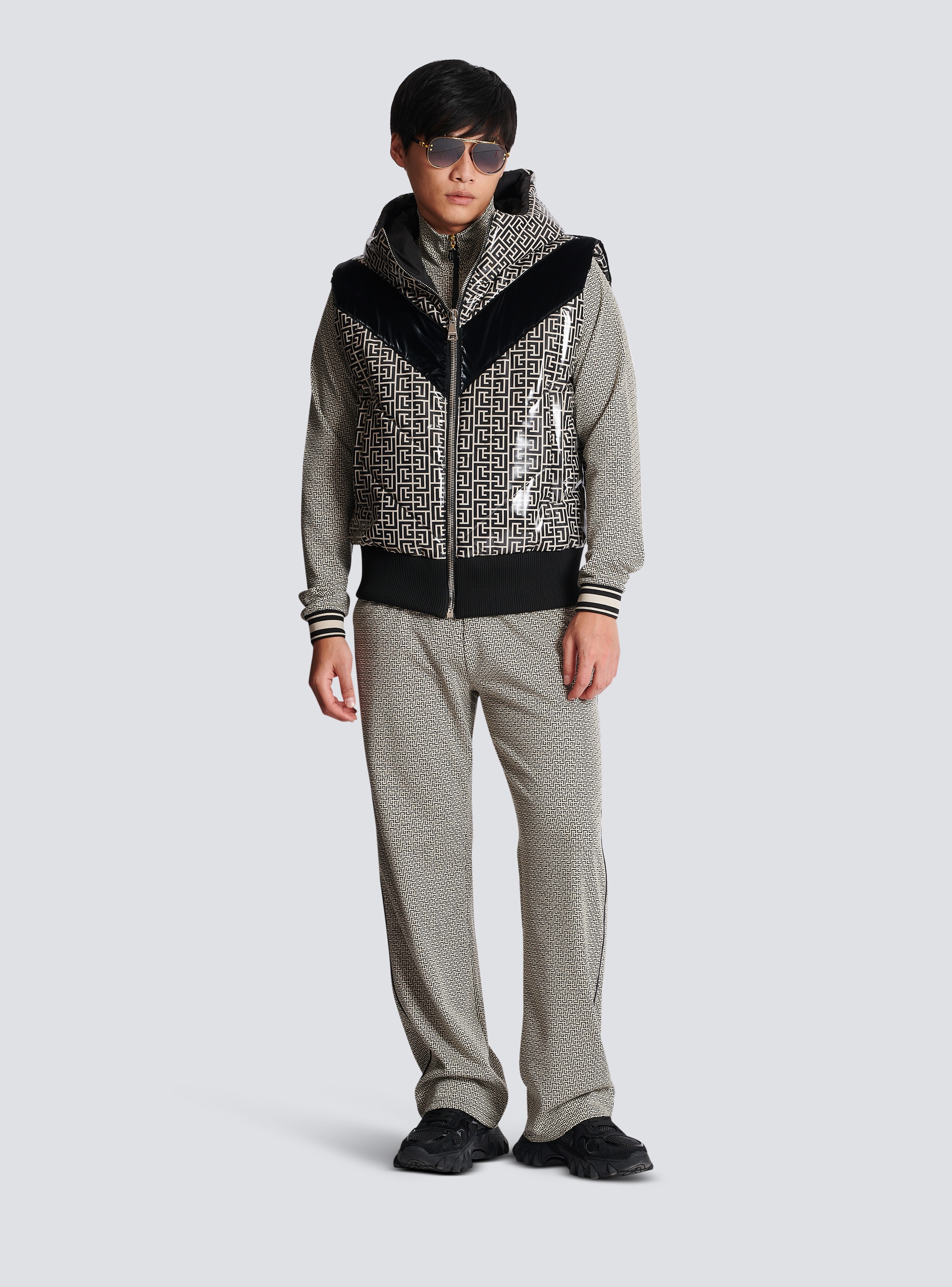 Louis Vuitton Monogram-Panel Sweatpants