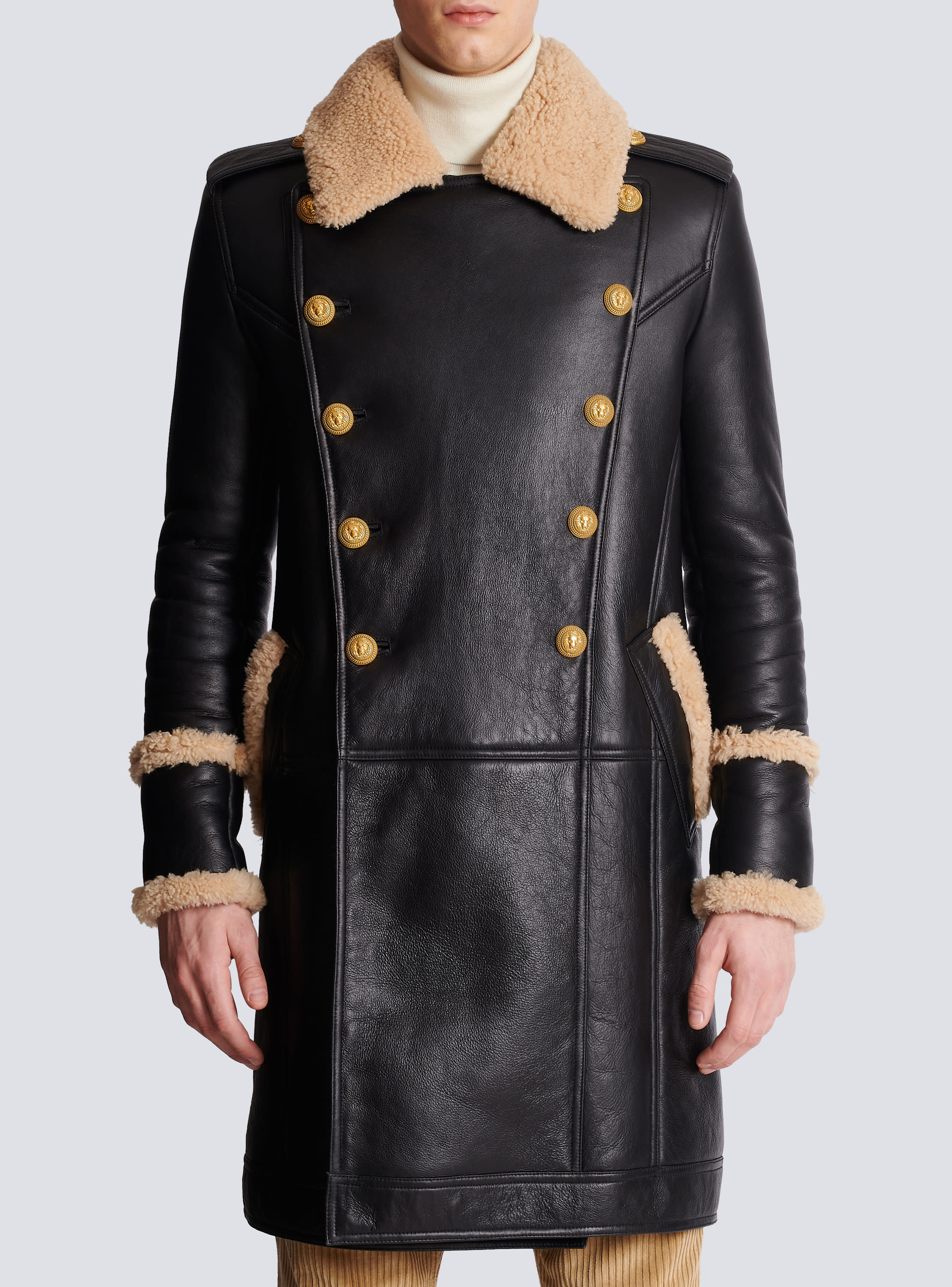 manteau long balmain femme