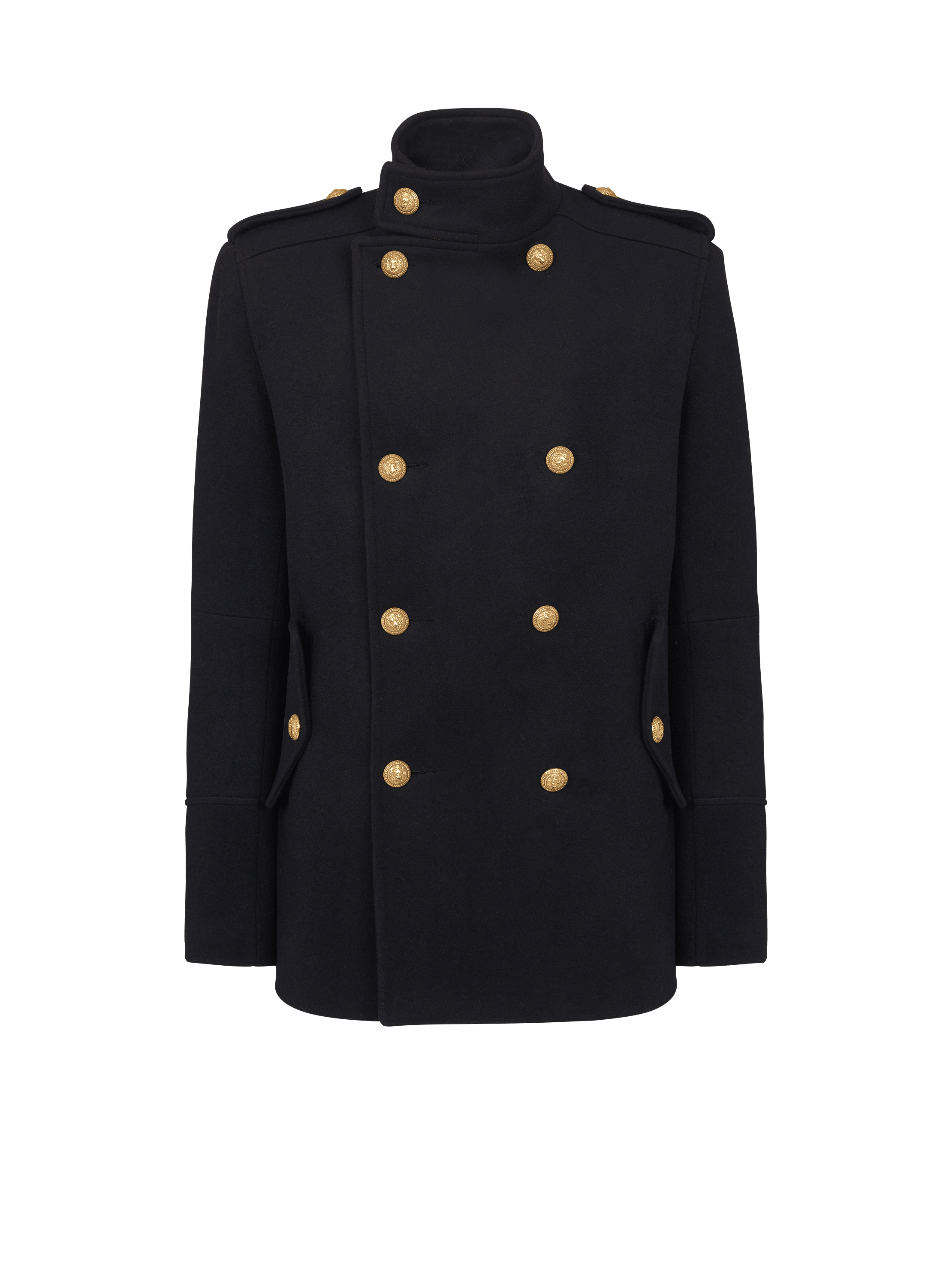 Short military style coat