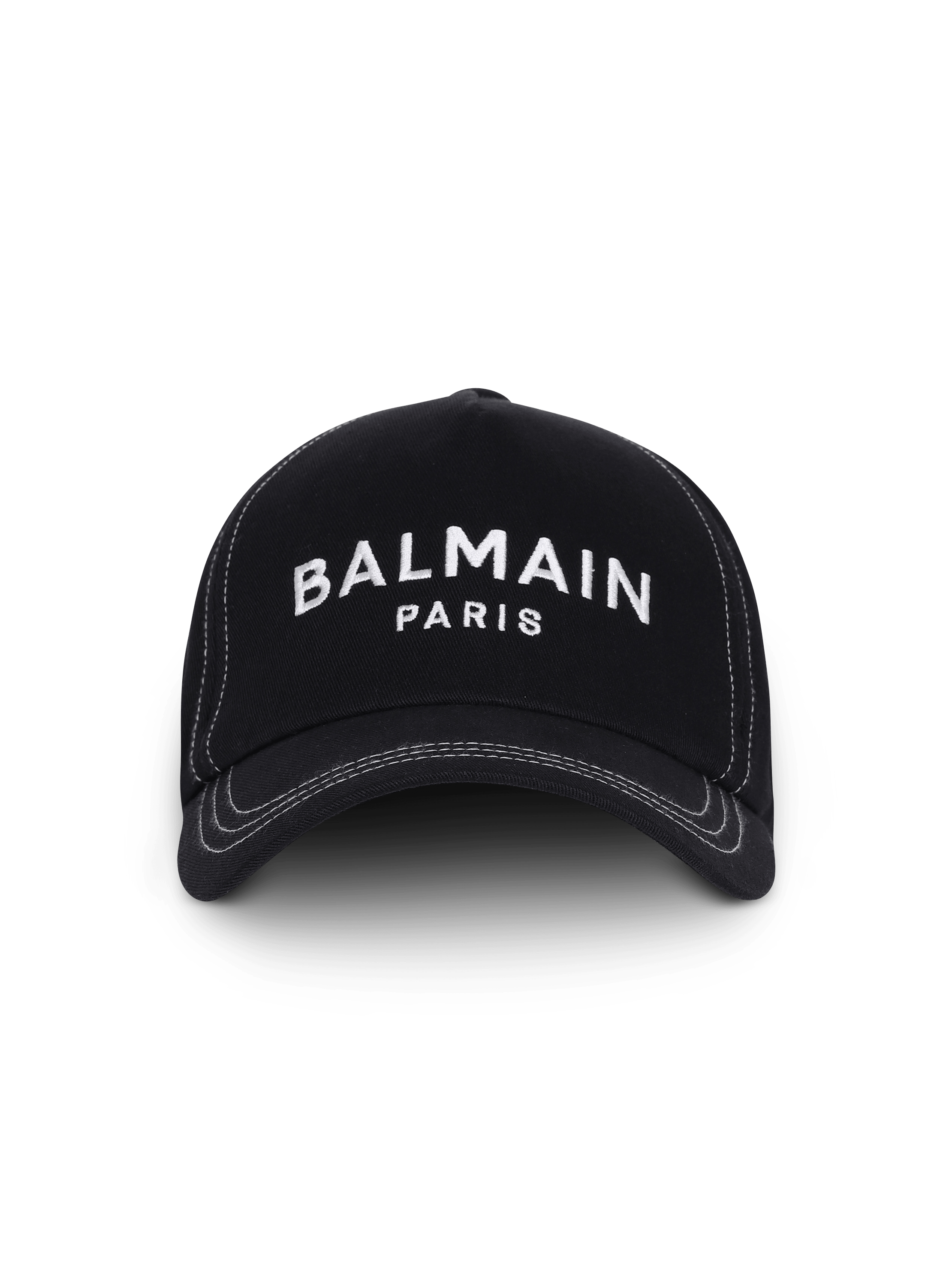 Embroidered Balmain Paris cap navy - Men | BALMAIN