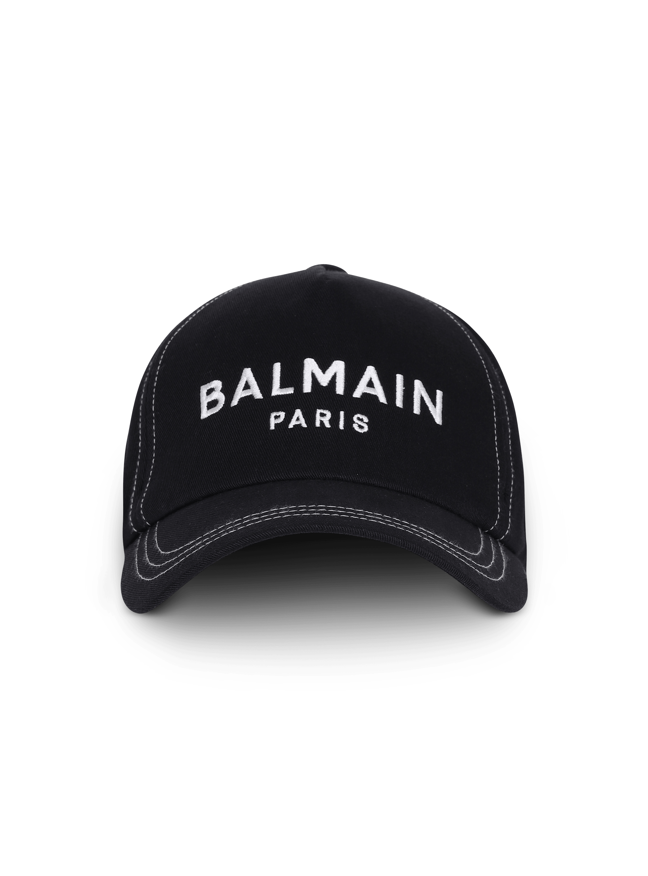 Mütze mit aufgesticktem Balmain Paris-Logo