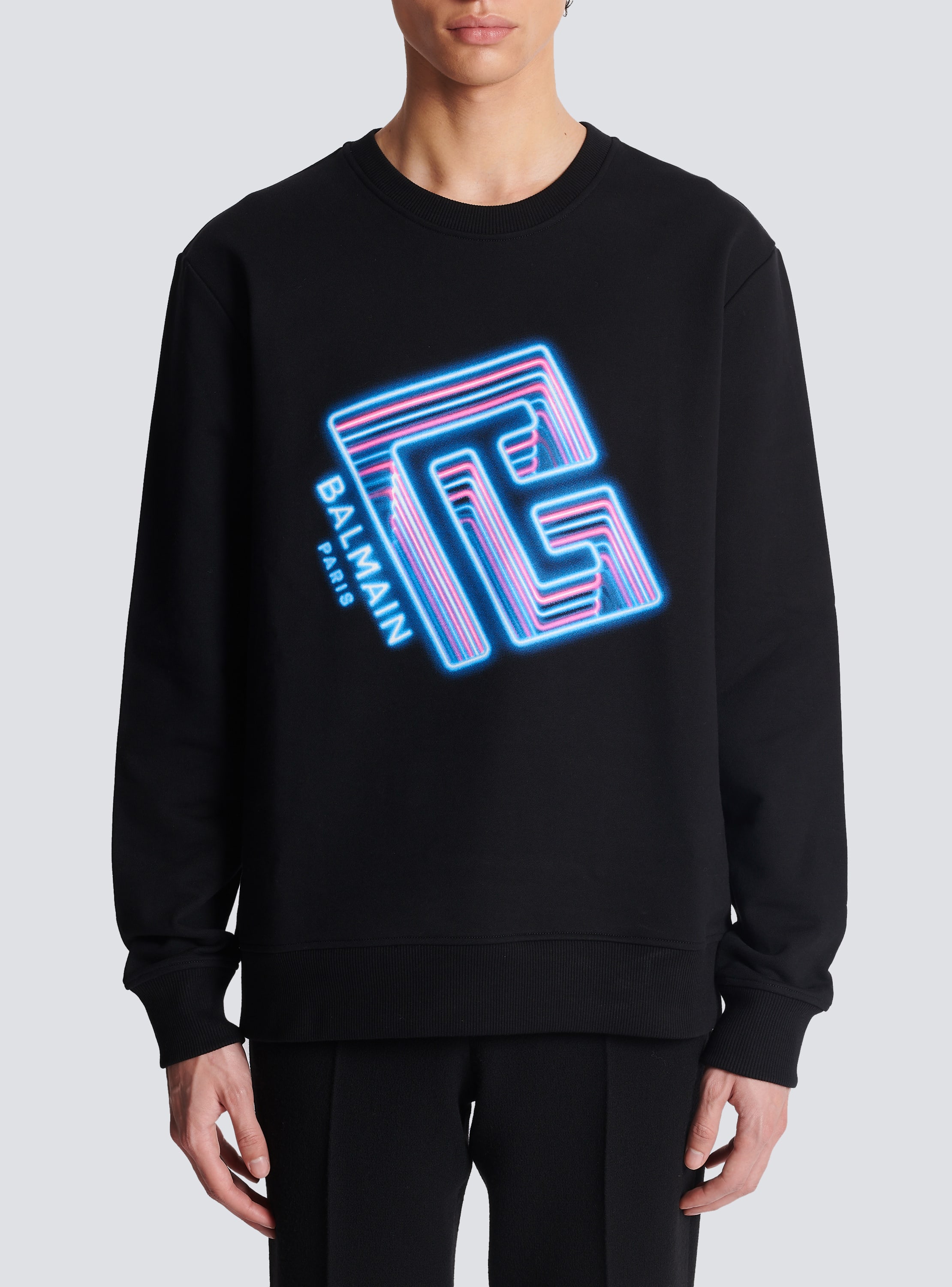 Sweatshirt with Neon logo print