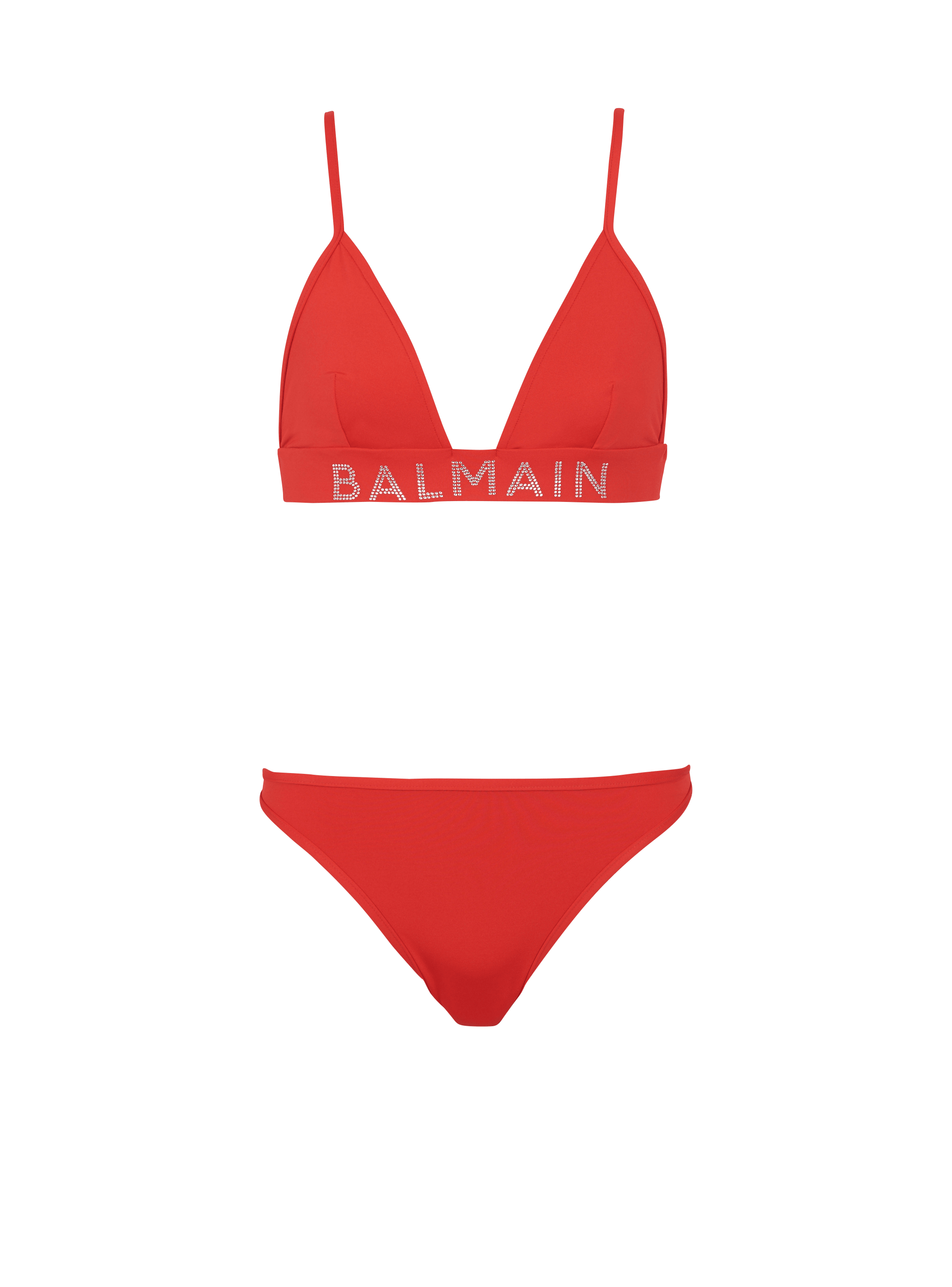 Bikini a triangolo con strass