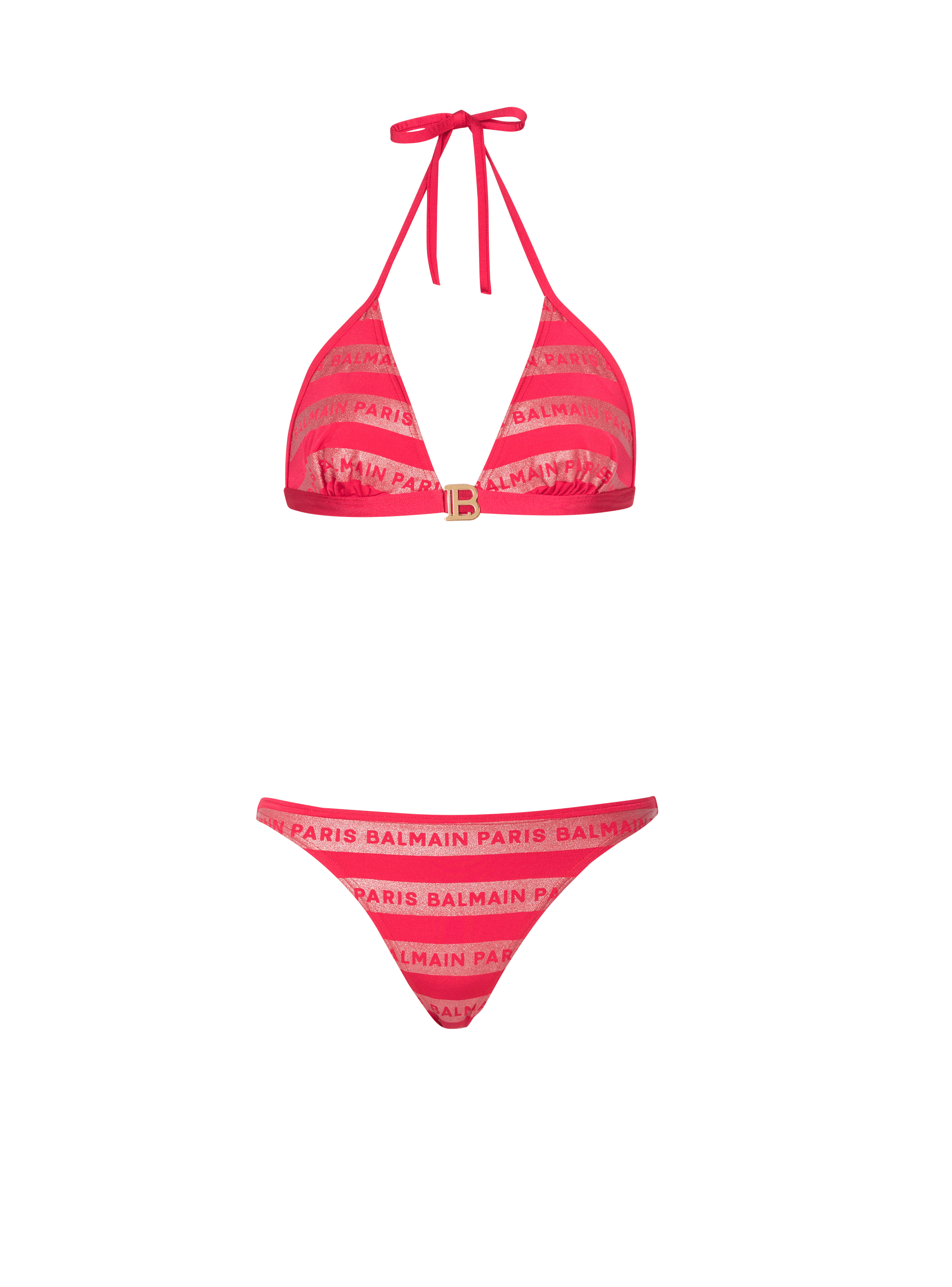 Balmain Paris triangle bikini