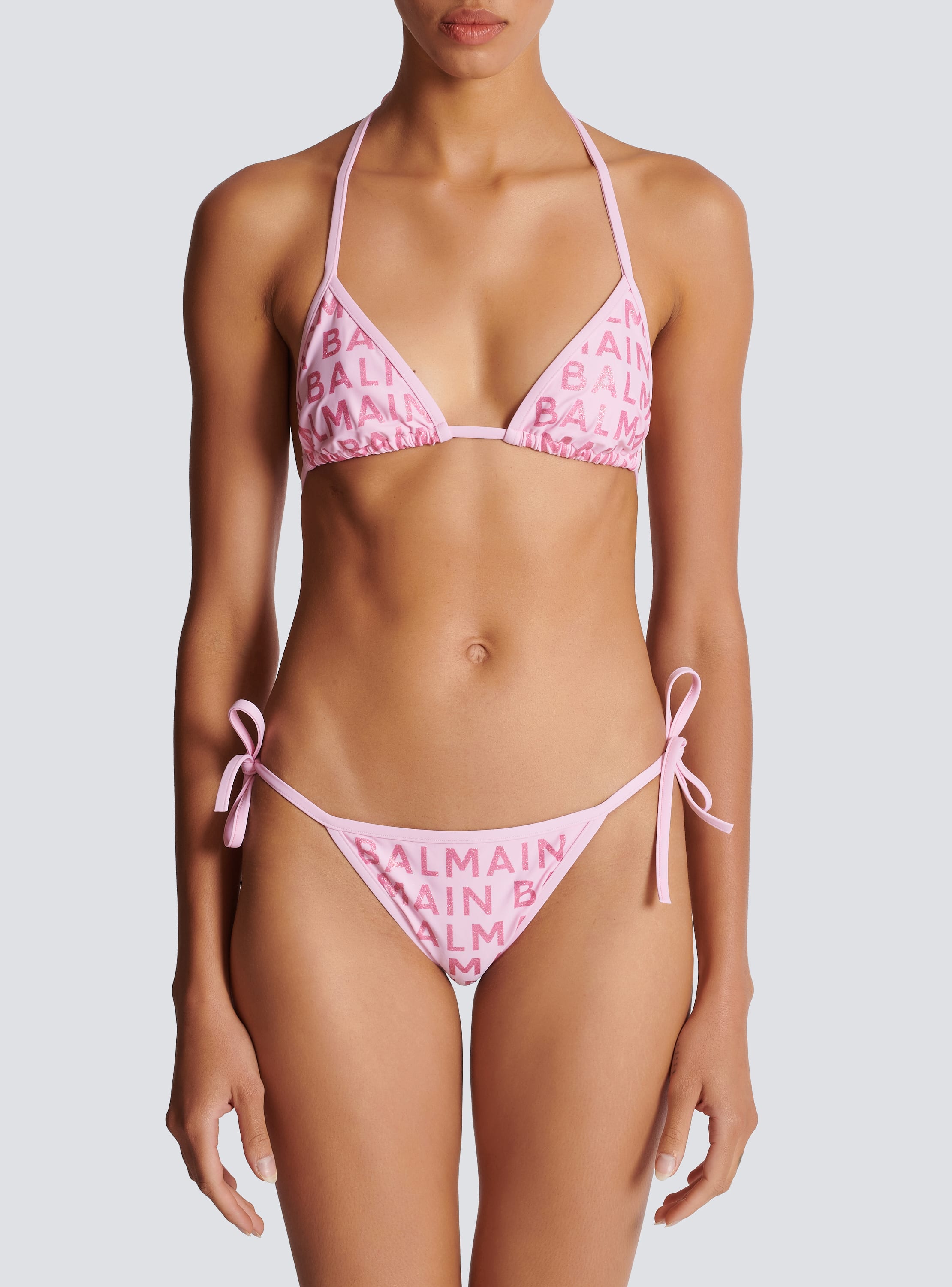 Womens Balmain pink x Evian Lycra Bra