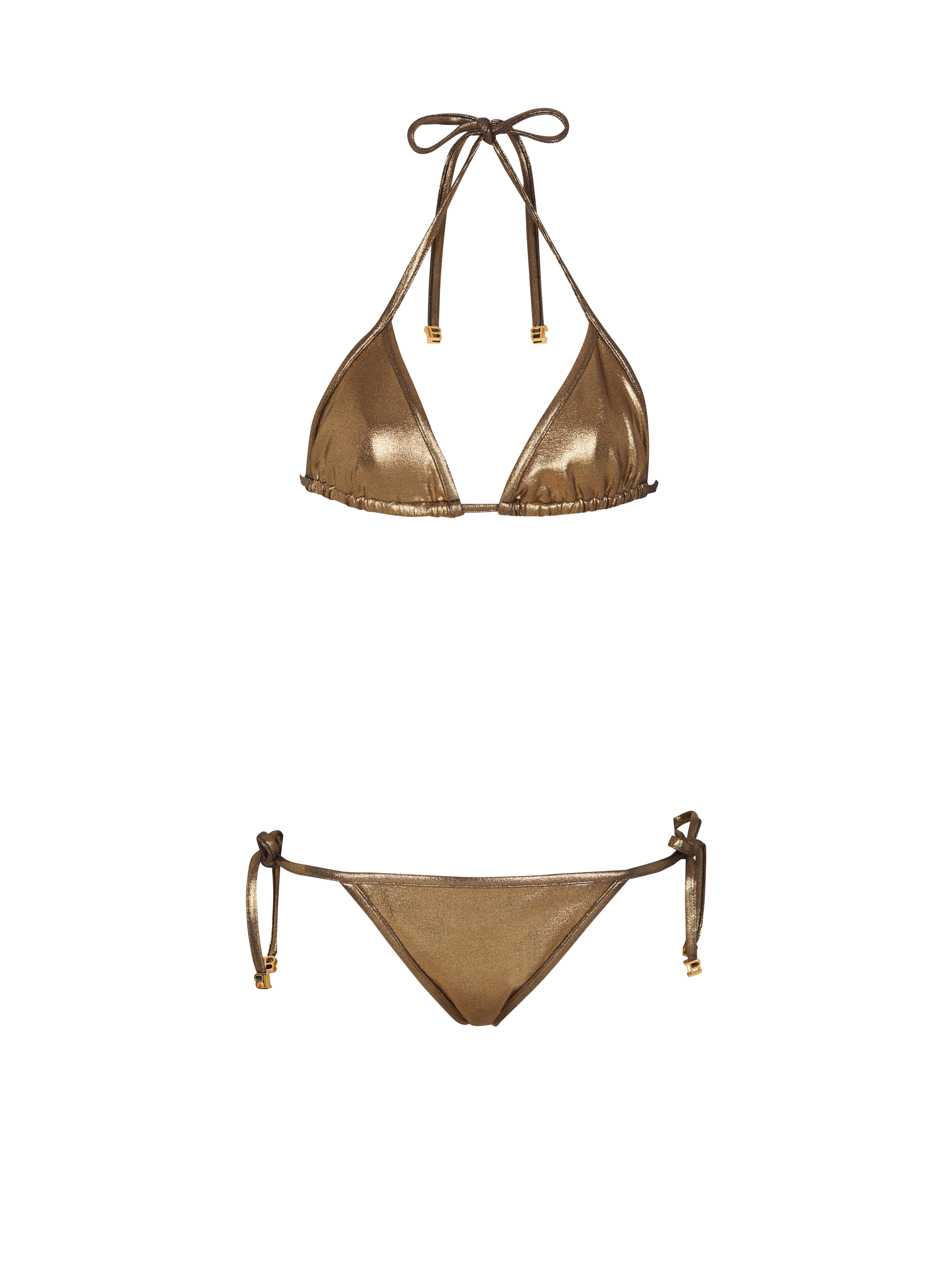 Bikini a triangolo metallizzato