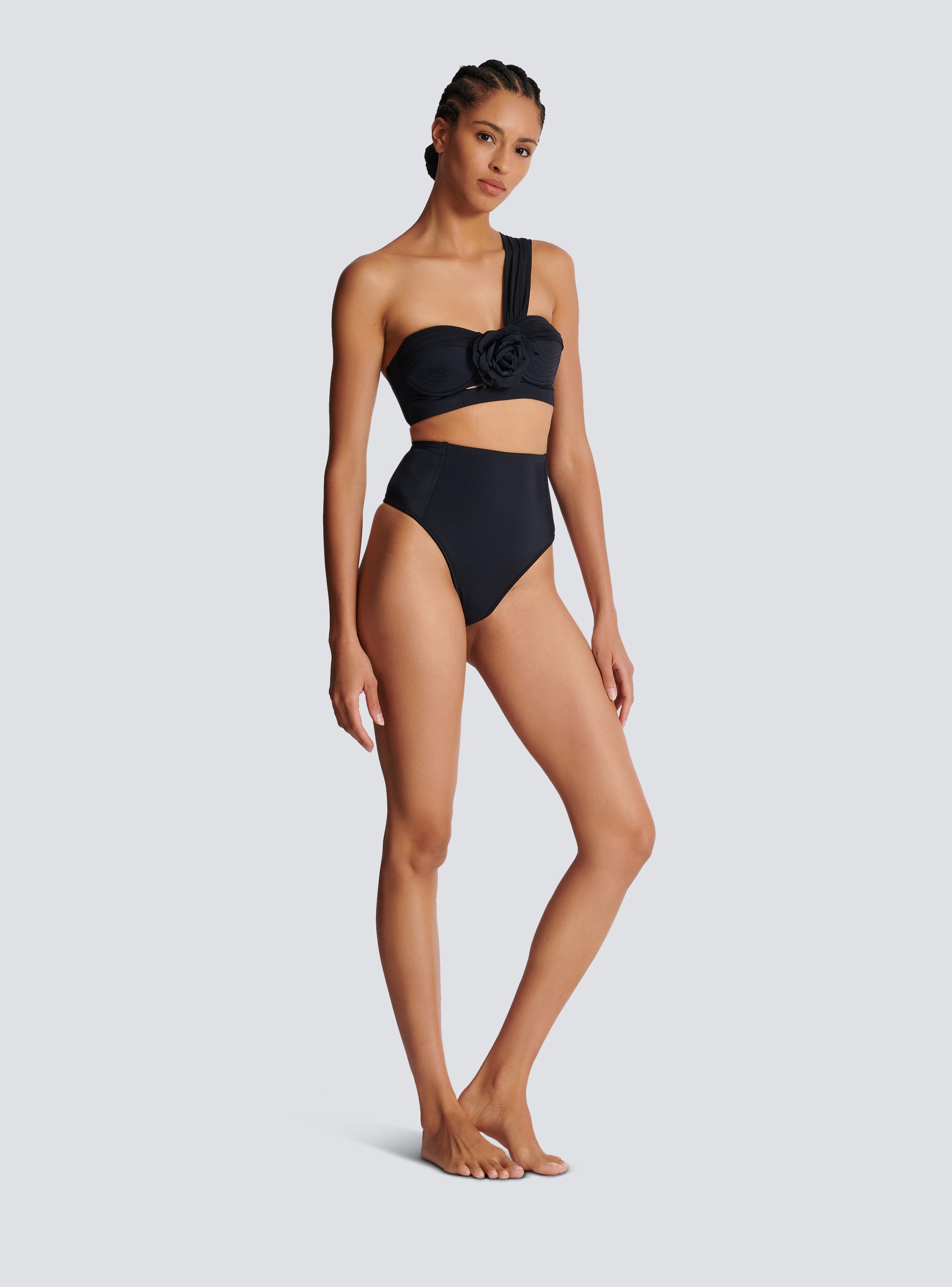 Black fashion bathing costumes