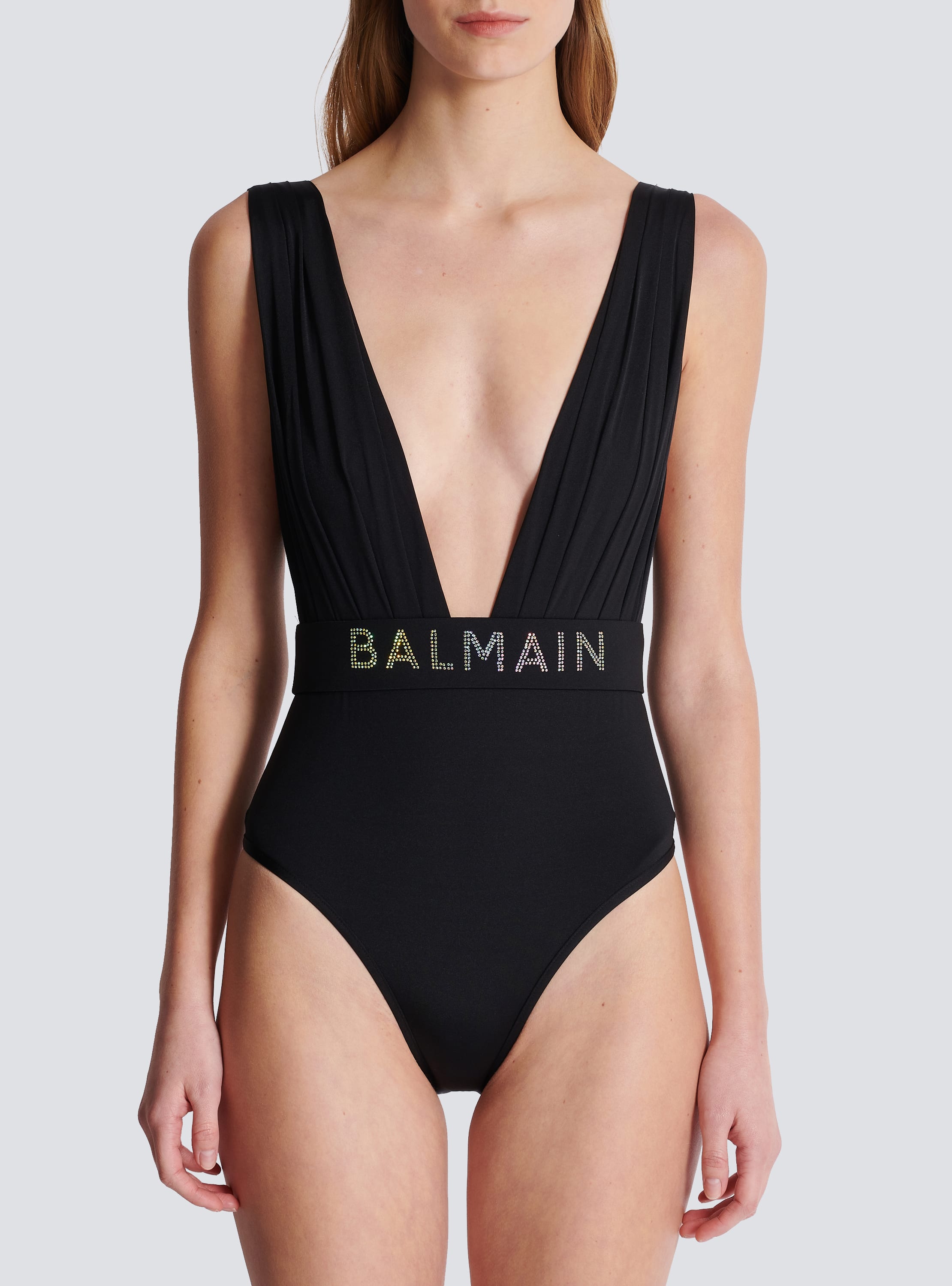 Draped Balmain swimsuit