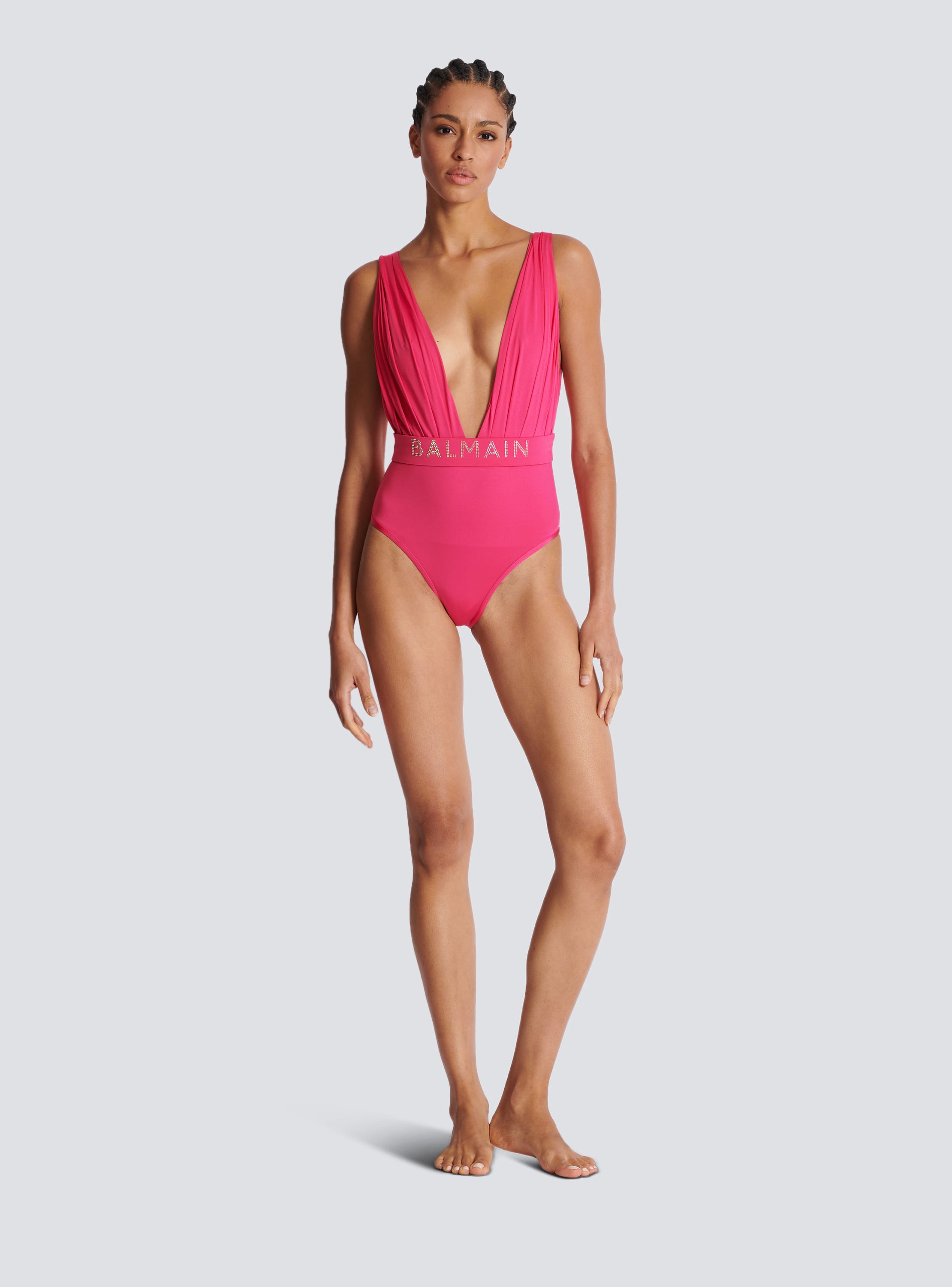 Draped Balmain swimsuit